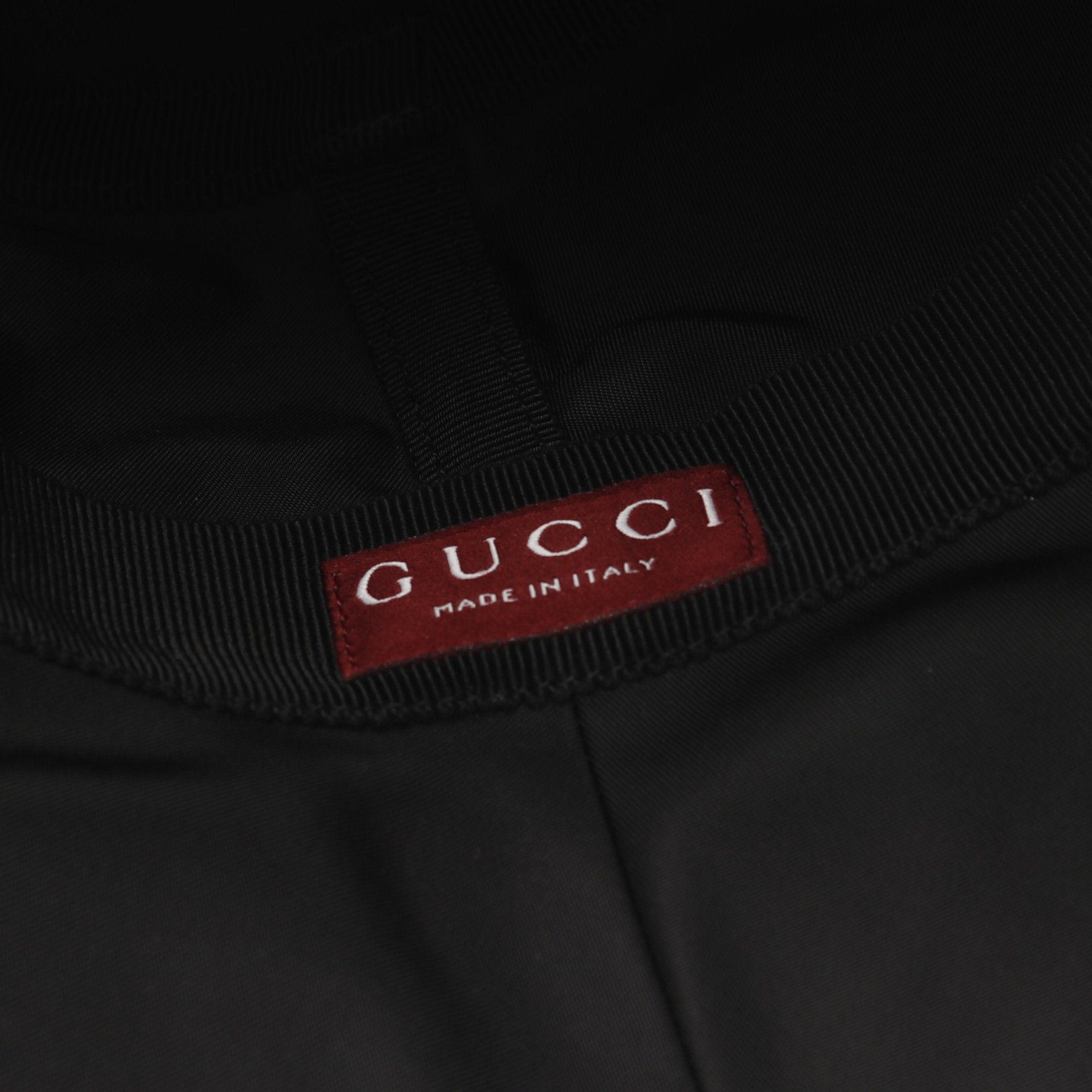Gucci Gucci Gucci Logo Bucket Hat Nylon Black Size ONE SIZE - 4 Thumbnail