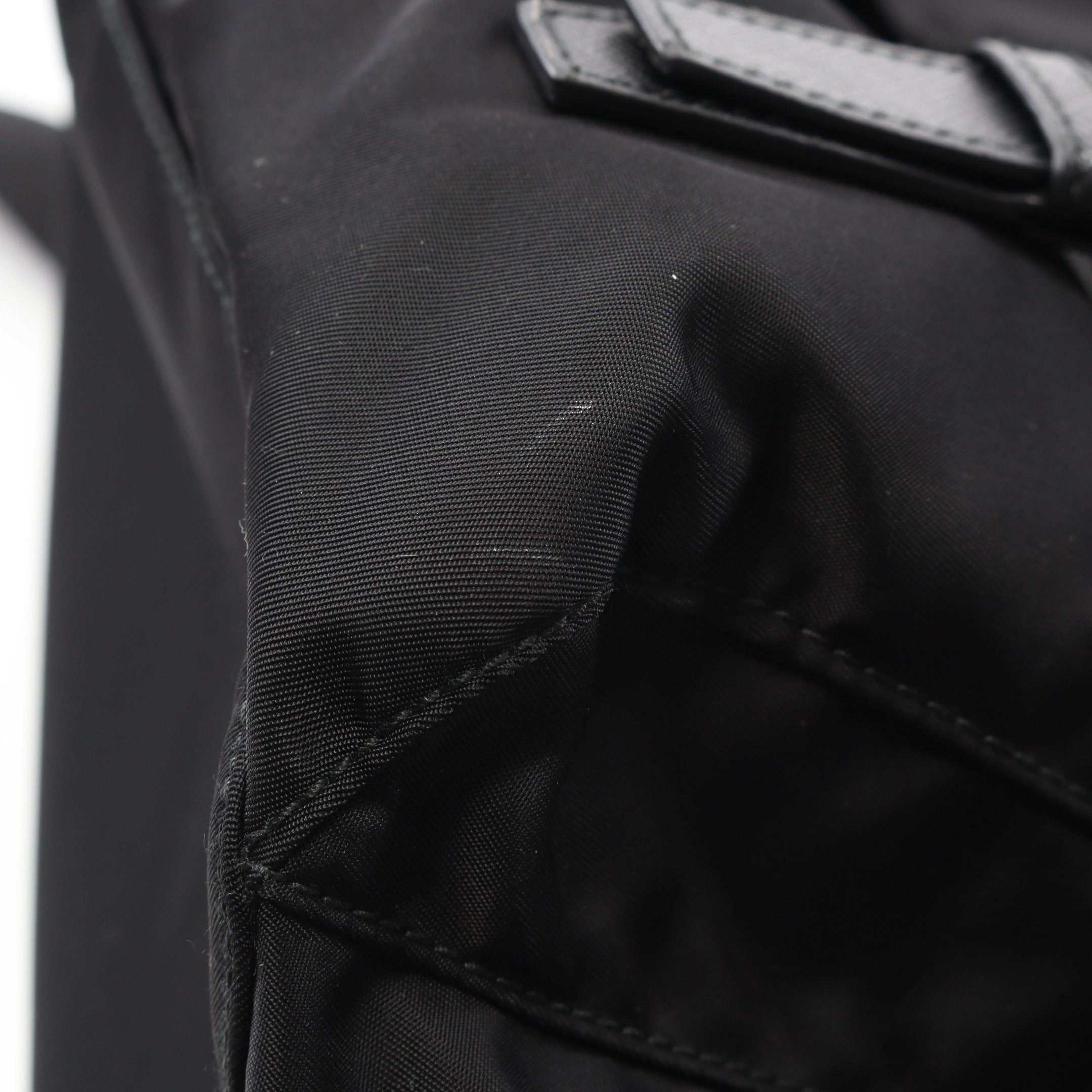 Prada Prada Vela Backpack Rucksack Nylon Saffiano Leather Black Size ONE SIZE - 6 Thumbnail