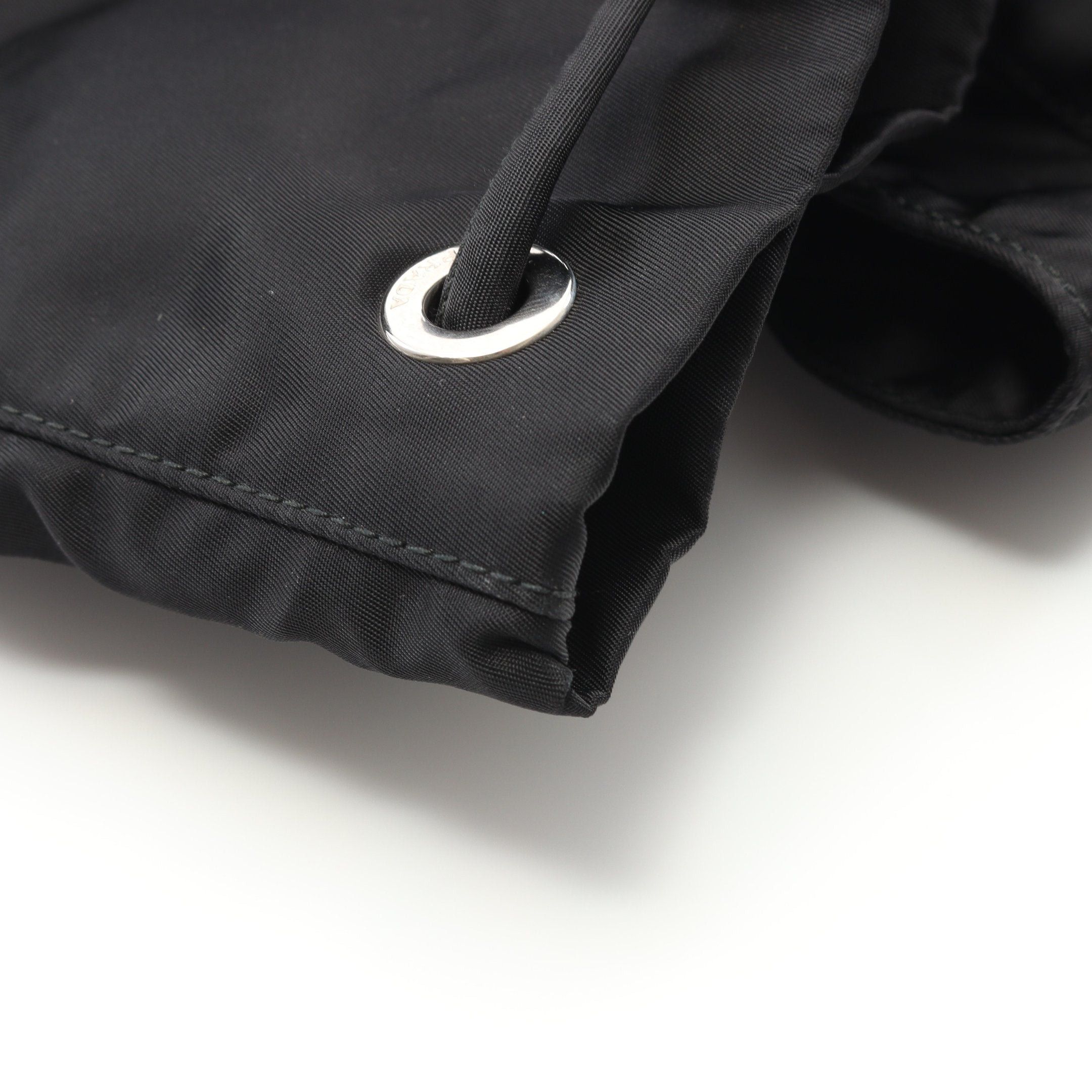 Prada Prada Vela Backpack Rucksack Nylon Saffiano Leather Black Size ONE SIZE - 5 Thumbnail