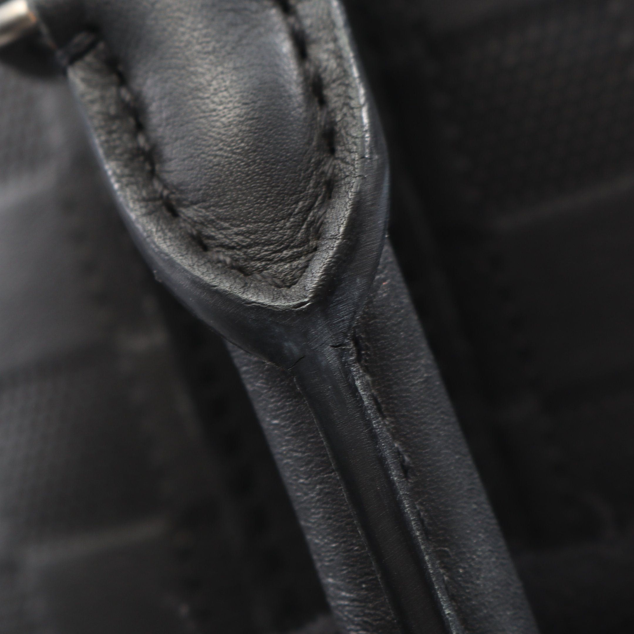 Louis Vuitton Louis Vuitton Keepall 45 Damier Infini Onyx Boston Bag Leather Black Size ONE SIZE - 6 Thumbnail