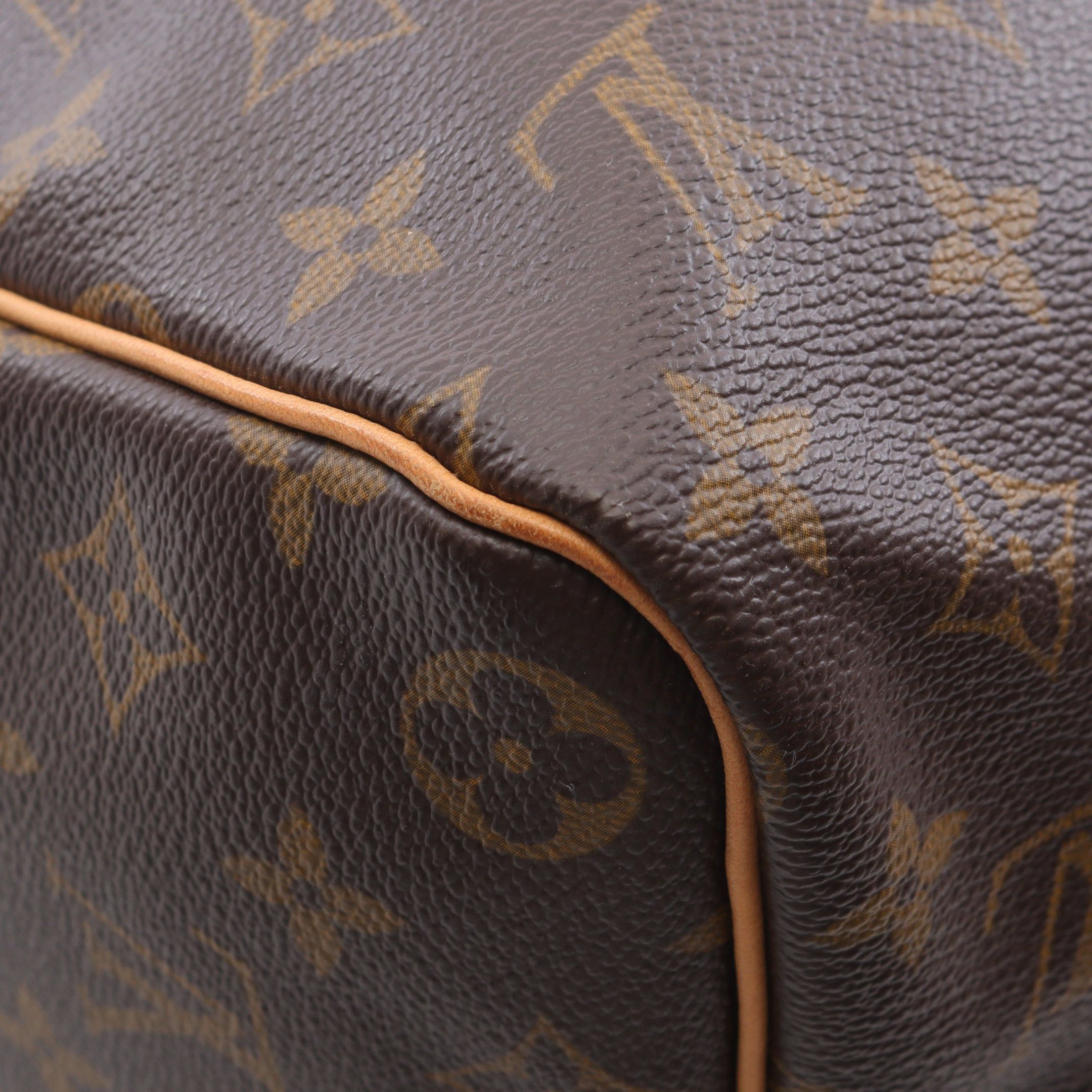Louis Vuitton Louis Vuitton Keepall 45 Monogram Boston Bag Leather Brown Size ONE SIZE - 8 Thumbnail