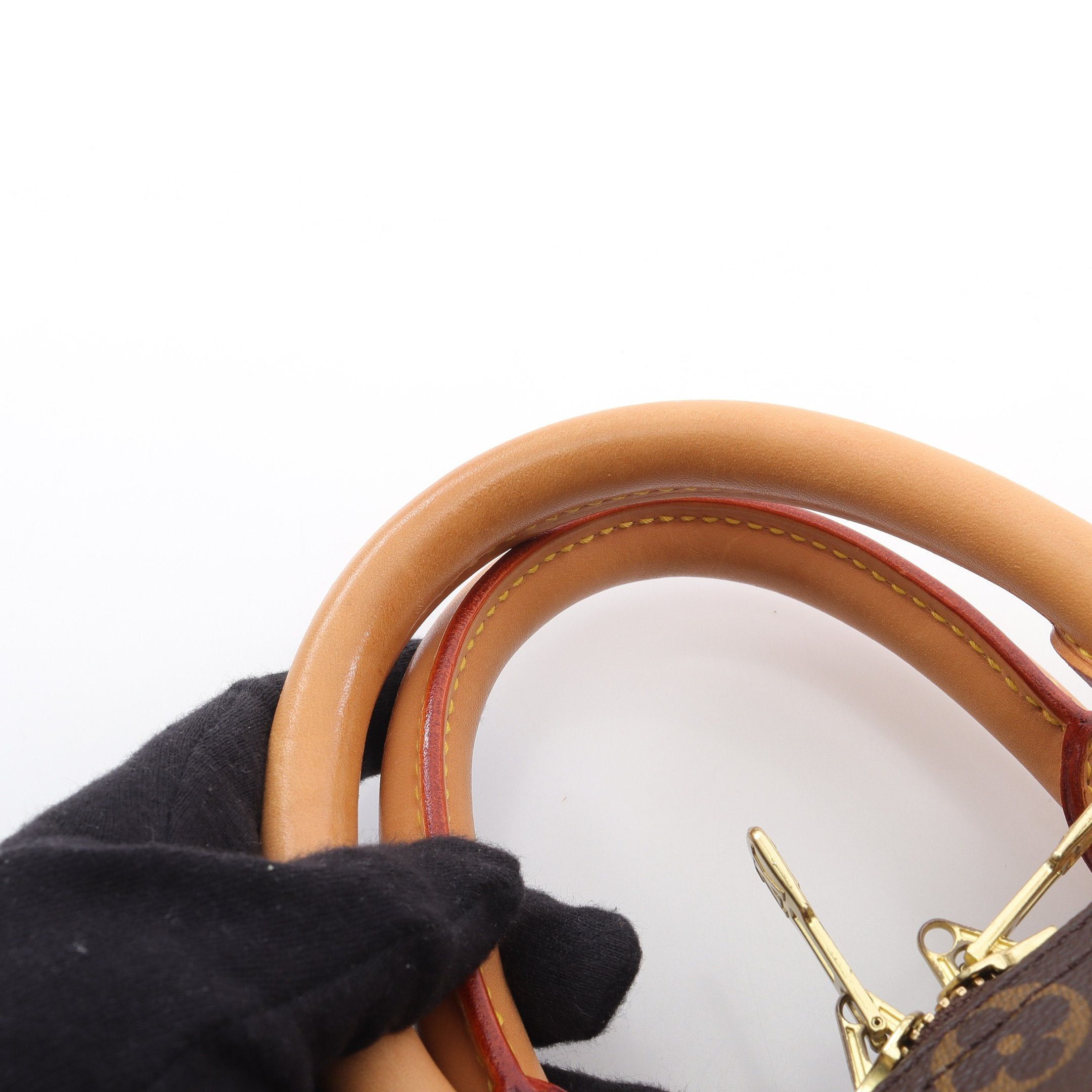 Louis Vuitton Louis Vuitton Keepall 45 Monogram Boston Bag Leather Brown Size ONE SIZE - 7 Thumbnail