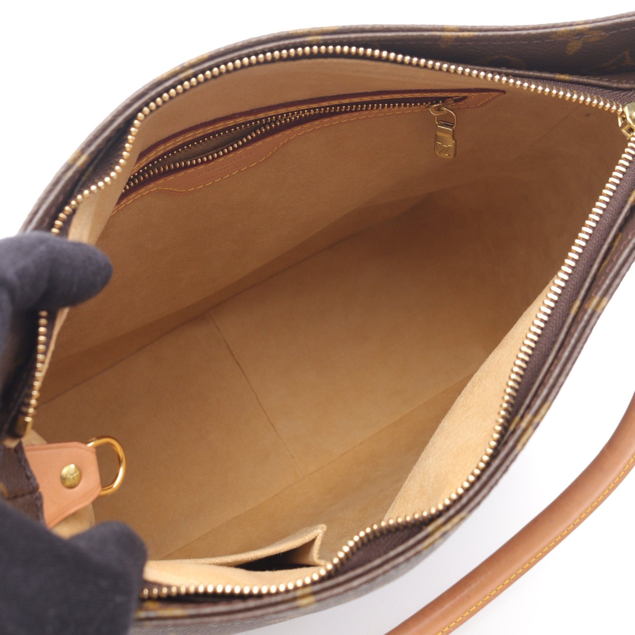 Louis Vuitton Louis Vuitton Looping Gm Monogram Shoulder Bag Leather Brown Size ONE SIZE - 3 Thumbnail
