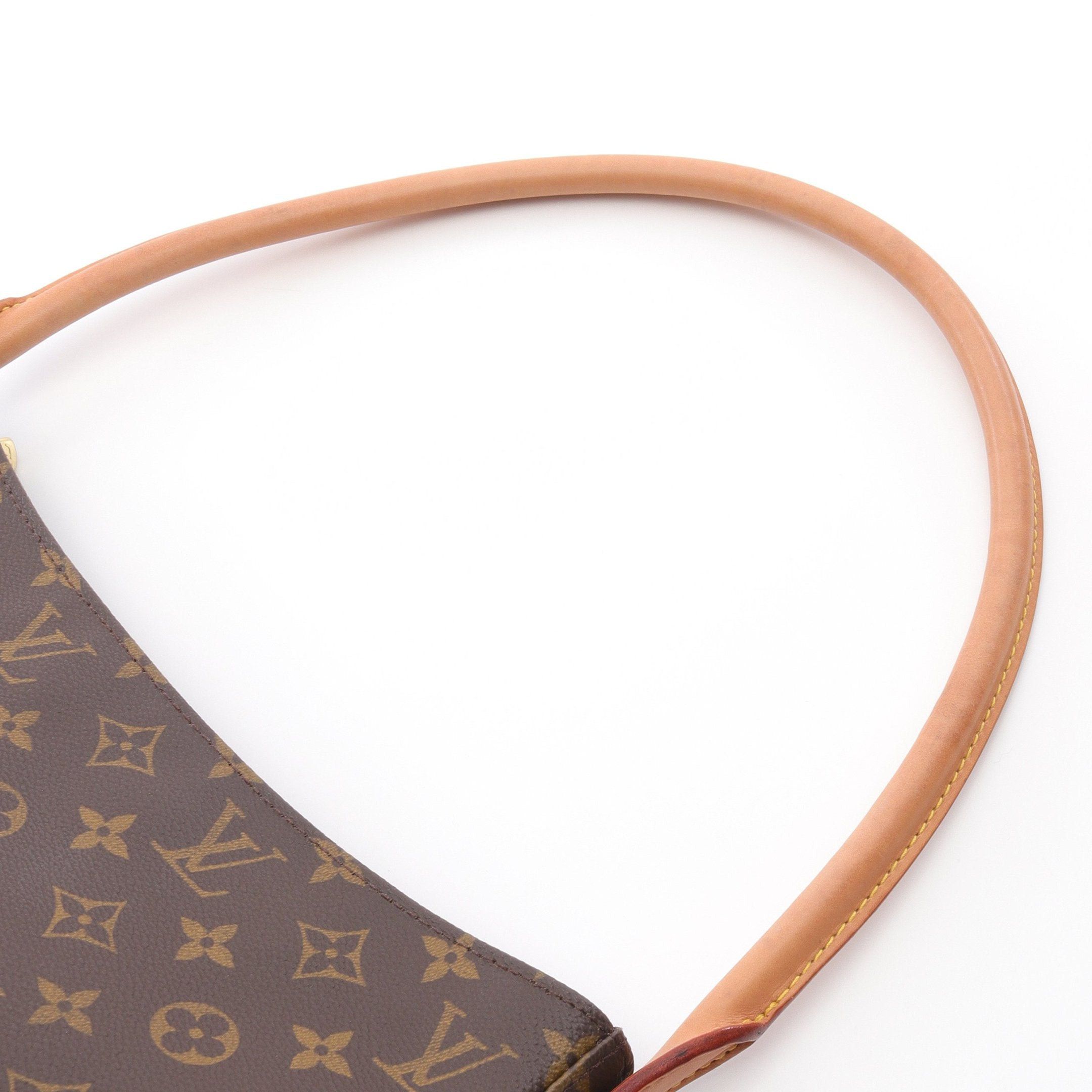 Louis Vuitton Louis Vuitton Looping Gm Monogram Shoulder Bag Leather Brown Size ONE SIZE - 8 Thumbnail