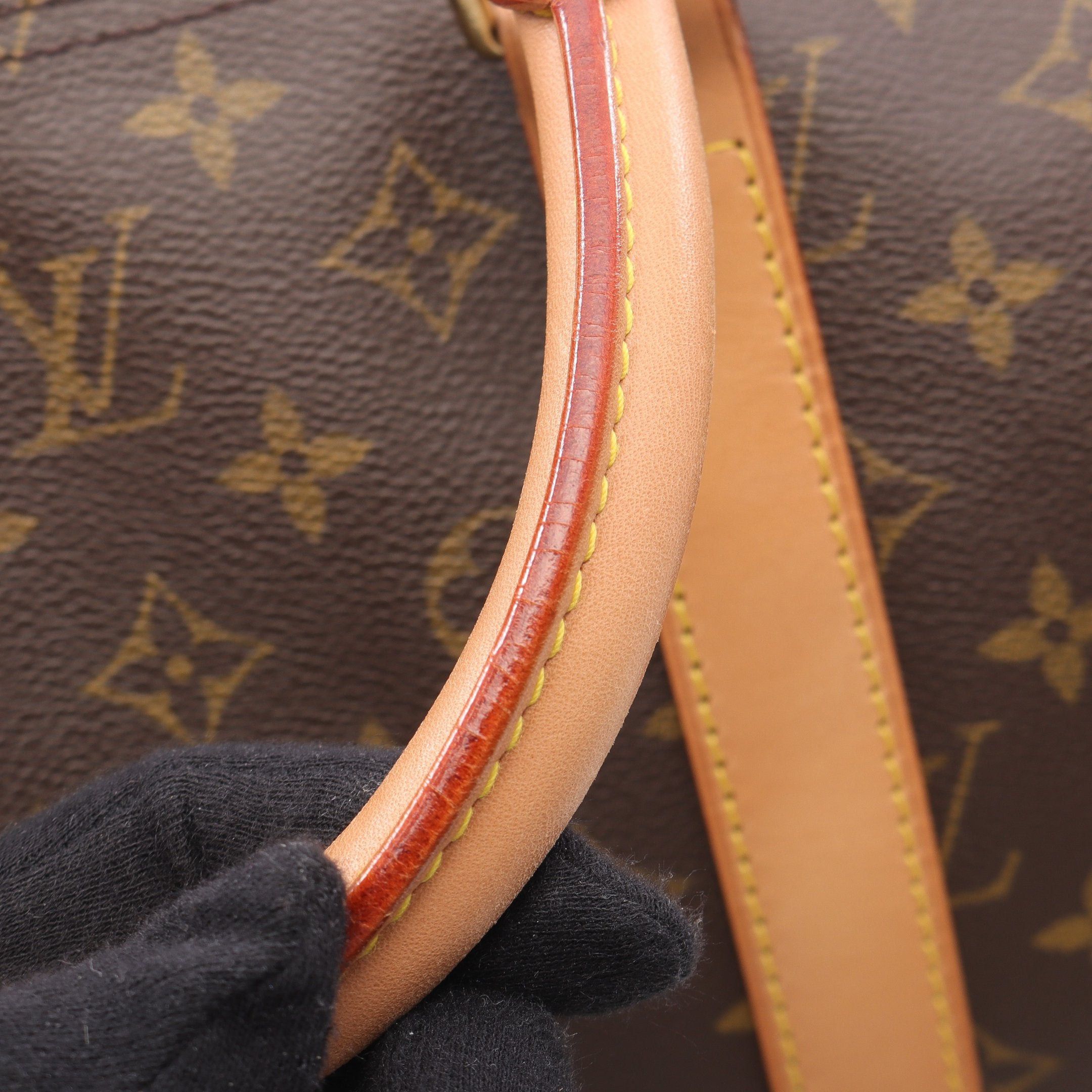 Louis Vuitton Louis Vuitton Keepall 50 Monogram Boston Bag Leather Brown Size ONE SIZE - 10 Thumbnail