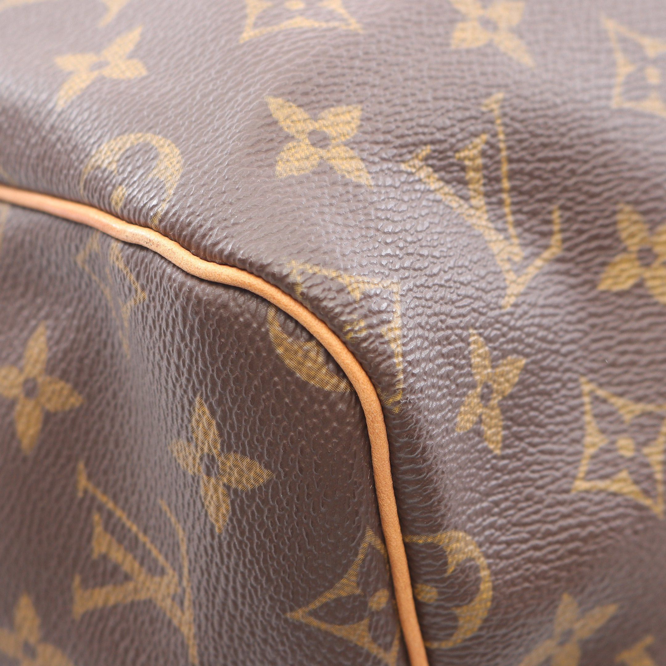 Louis Vuitton Louis Vuitton Keepall 50 Monogram Boston Bag Leather Brown Size ONE SIZE - 12 Thumbnail