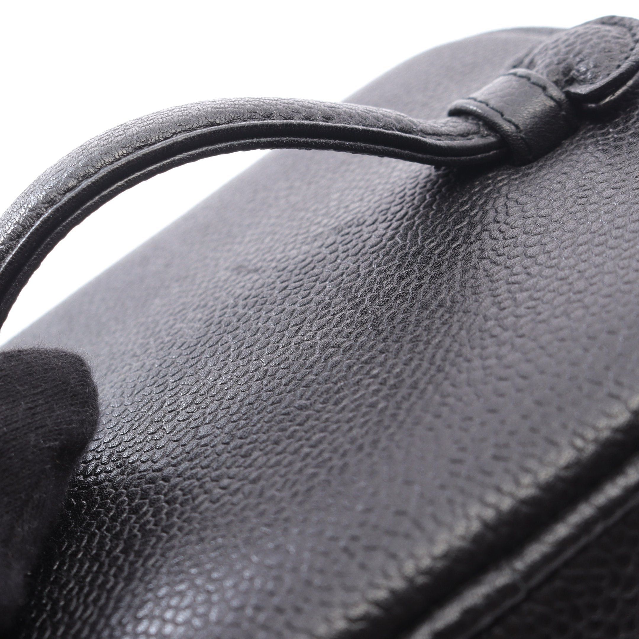 Chanel Chanel Coco Mark Handbag Vanity Bag Caviar Skin Black Gold Hardware Size ONE SIZE - 6 Thumbnail
