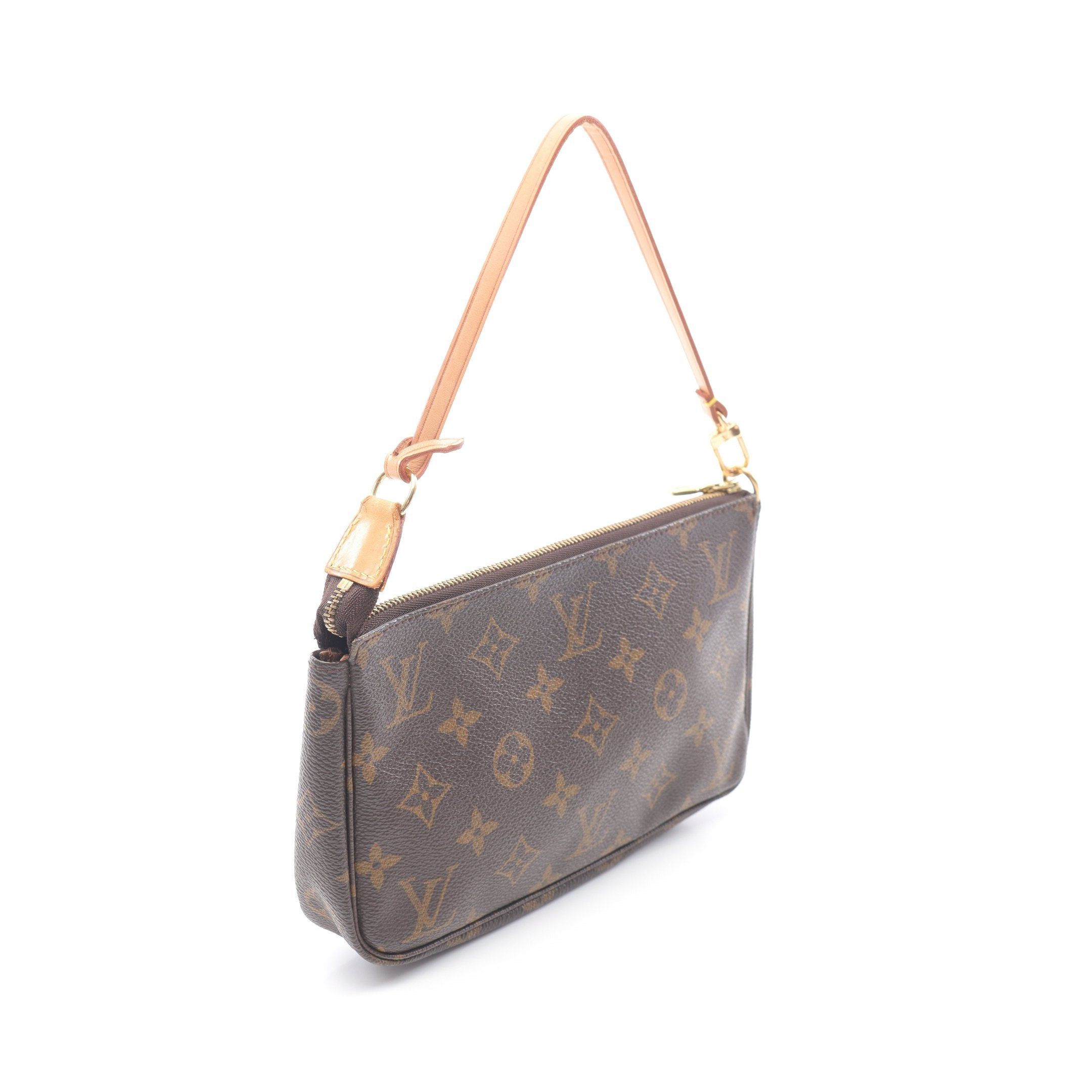 Louis Vuitton Louis Vuitton Pochette Accessoires Monogram Handbag Leather Brown Size ONE SIZE - 2 Thumbnail
