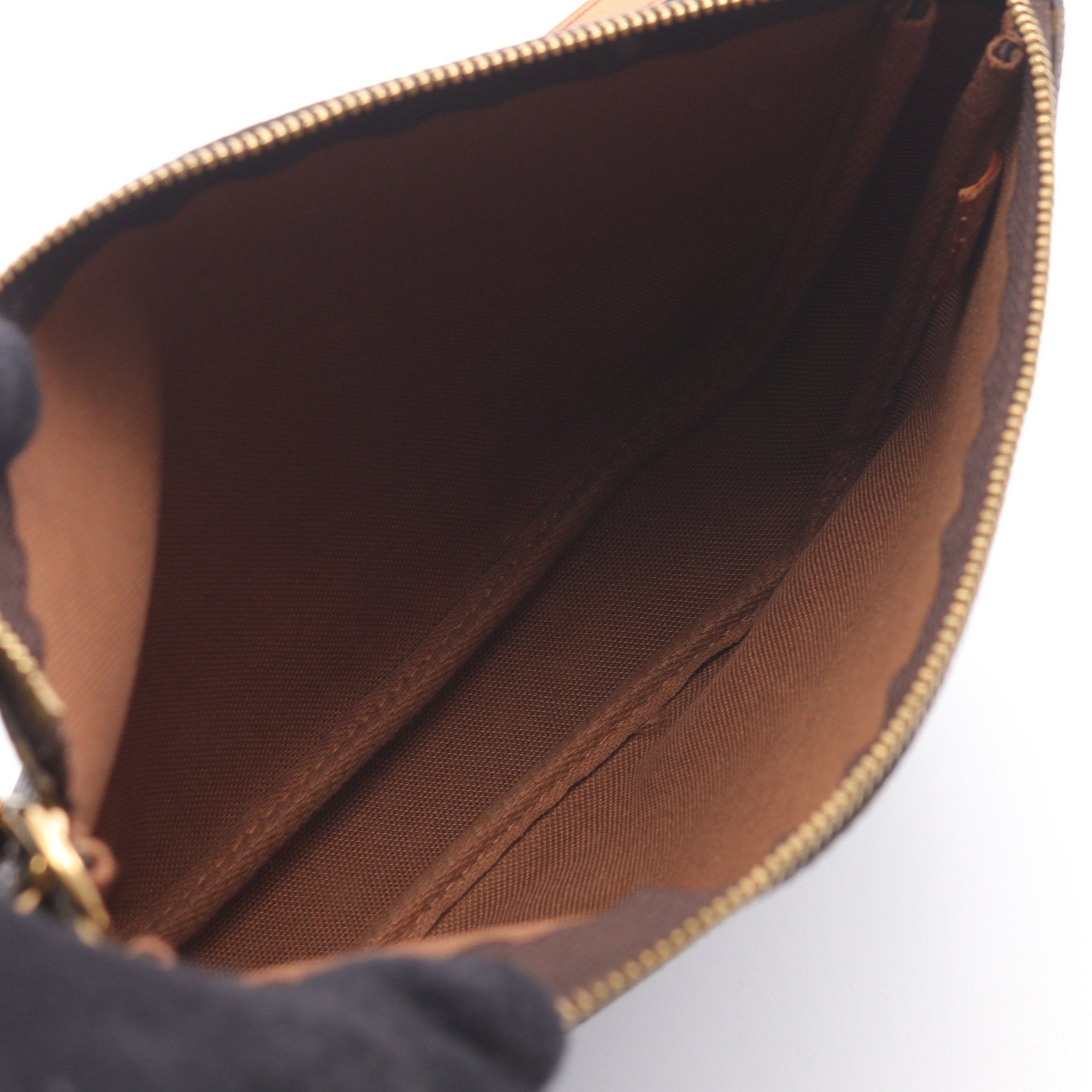 Louis Vuitton Louis Vuitton Pochette Accessoires Monogram Handbag Leather Brown Size ONE SIZE - 3 Thumbnail