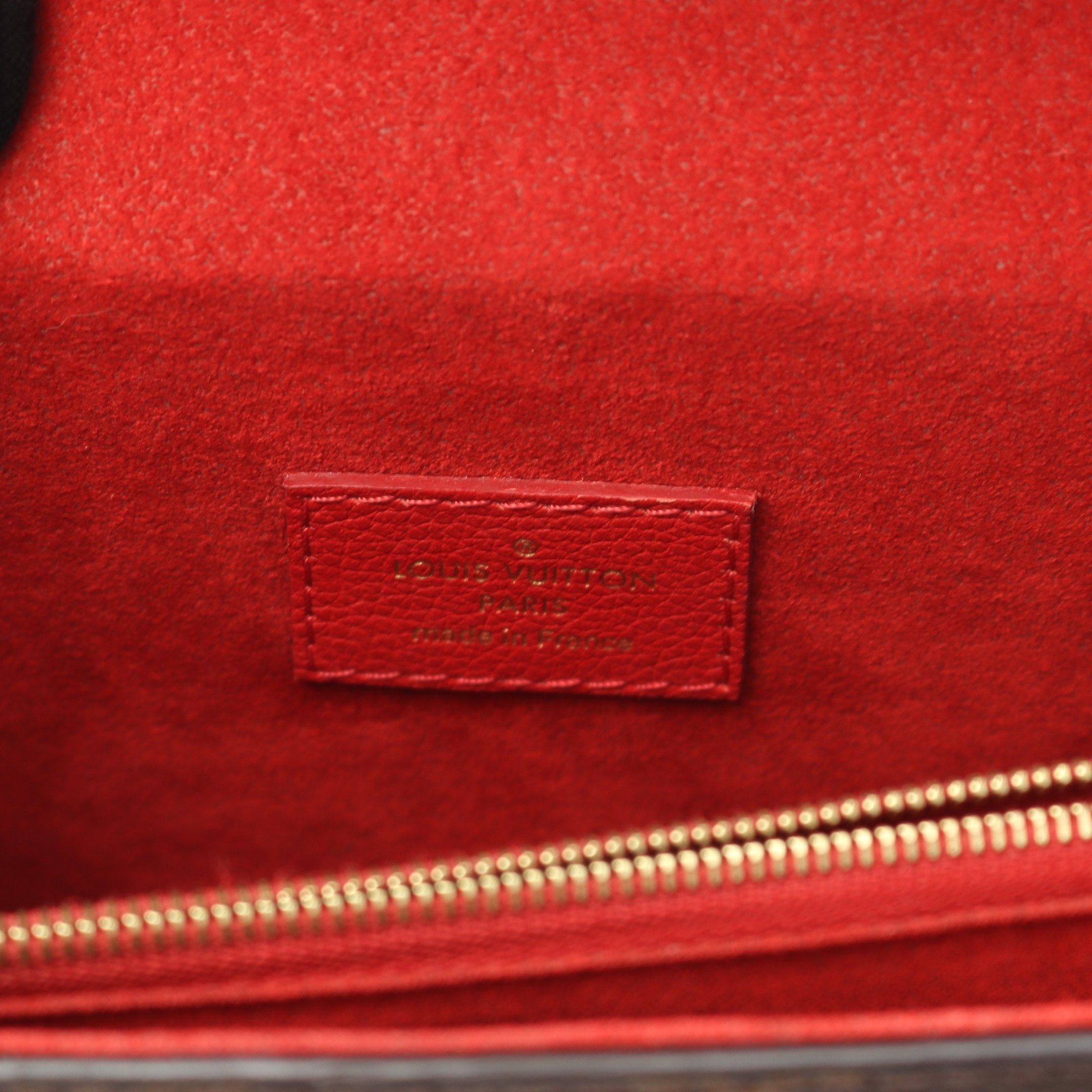 Louis Vuitton Louis Vuitton Victor Monogram Cerise Chain Shoulder Bag Leather Brown Red Size ONE SIZE - 4 Thumbnail