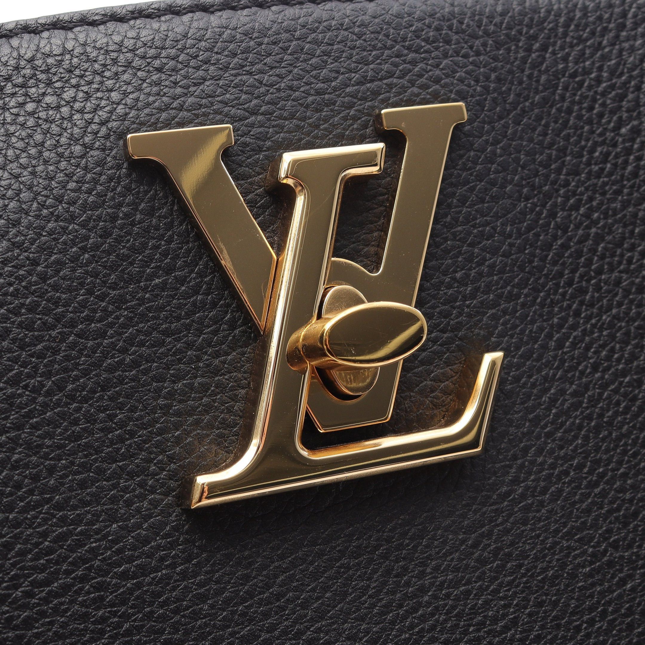 Louis Vuitton Louis Vuitton Rock Me Shopper Noir Shoulder Bag Tote Leather Black Size ONE SIZE - 9 Thumbnail