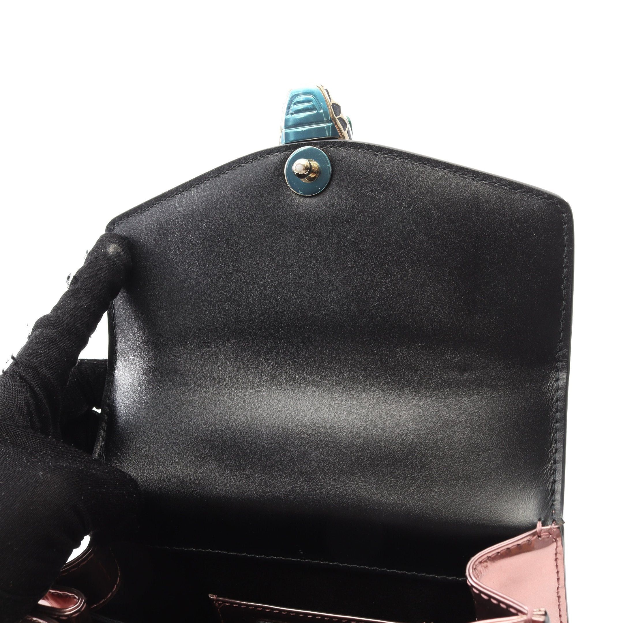 Bvlgari Bvlgari Serpenti Forever Handbag Leather Pink Size ONE SIZE - 5 Thumbnail