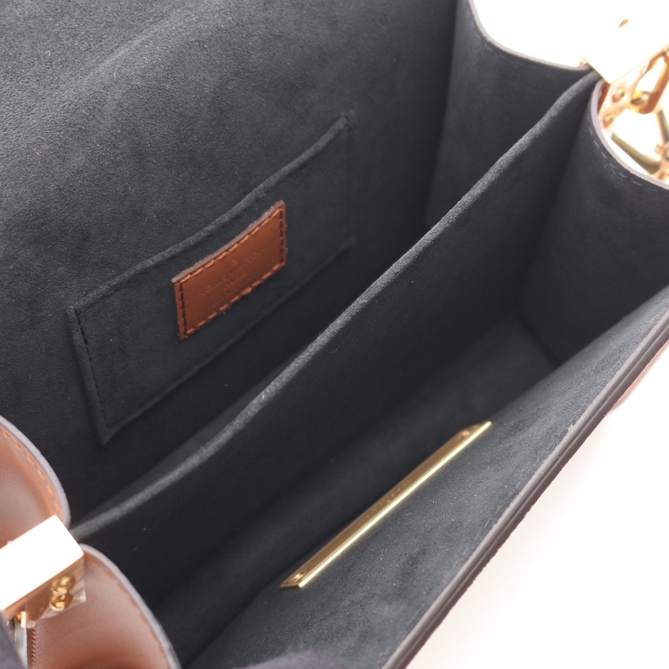 Louis Vuitton Louis Vuitton Dauphine Mini Monogram Reverse Shoulder Bag Leather Brown Beige Size ONE SIZE - 3 Thumbnail