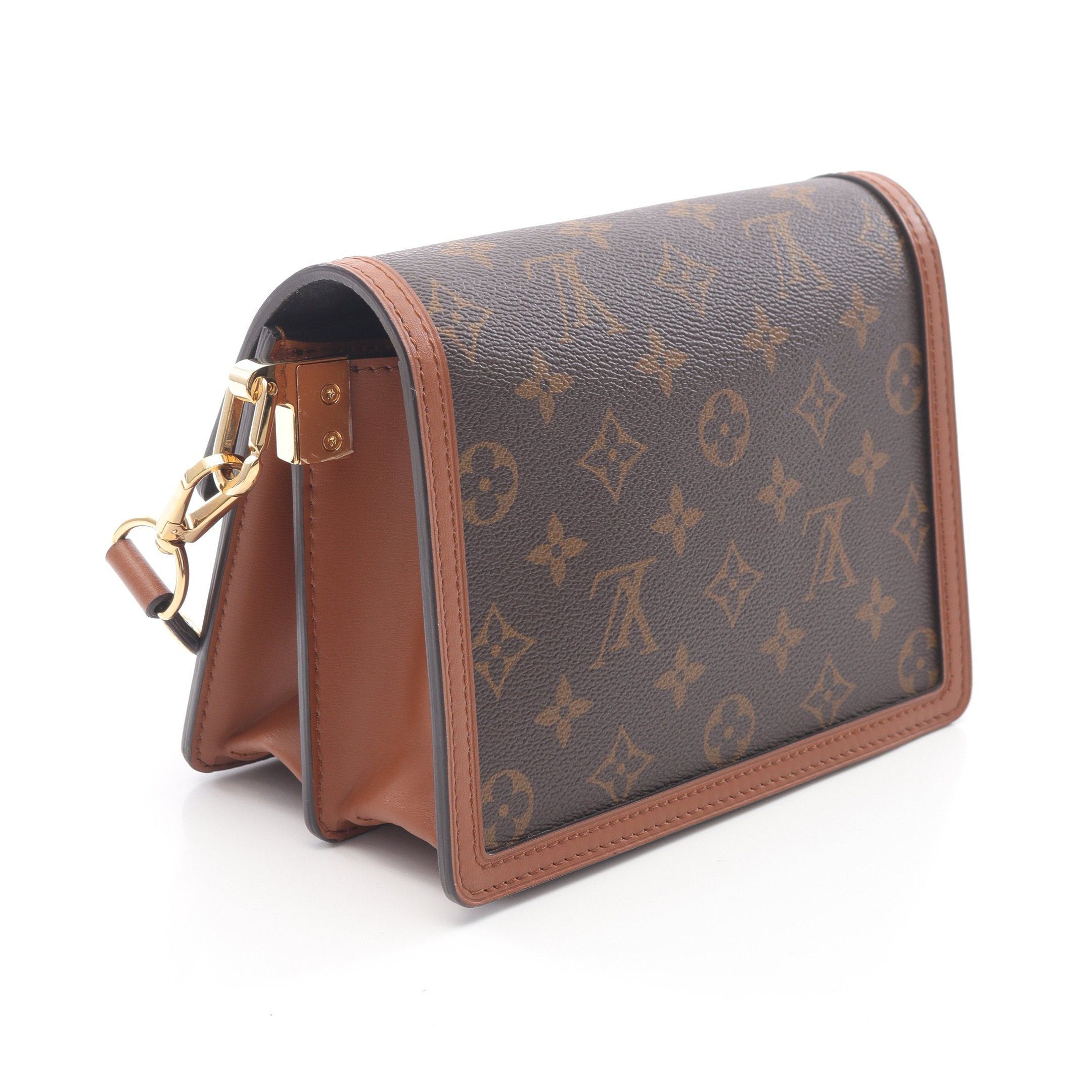 Louis Vuitton Louis Vuitton Dauphine Mini Monogram Reverse Shoulder Bag Leather Brown Beige Size ONE SIZE - 2 Thumbnail