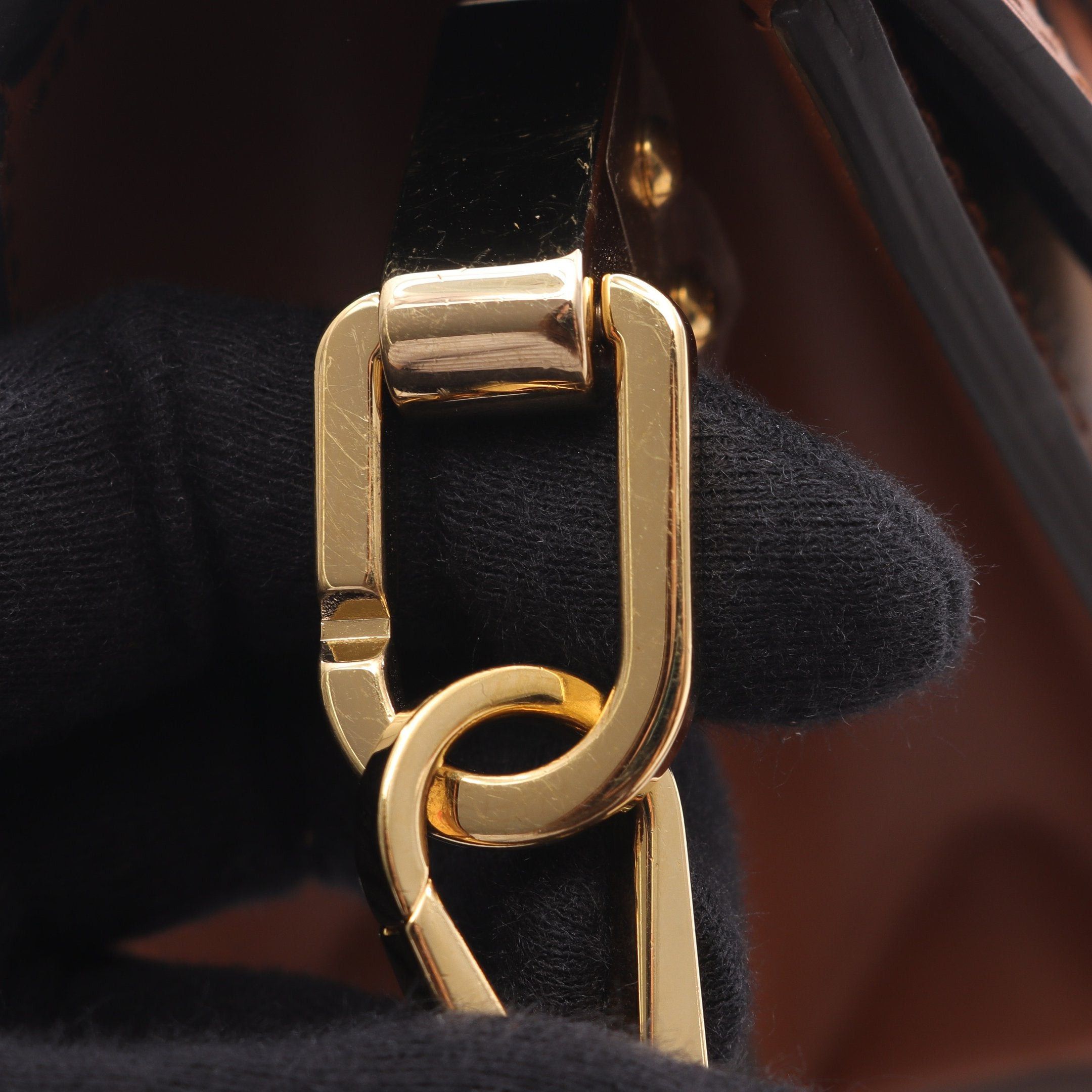 Louis Vuitton Louis Vuitton Dauphine Mini Monogram Reverse Shoulder Bag Leather Brown Beige Size ONE SIZE - 5 Thumbnail