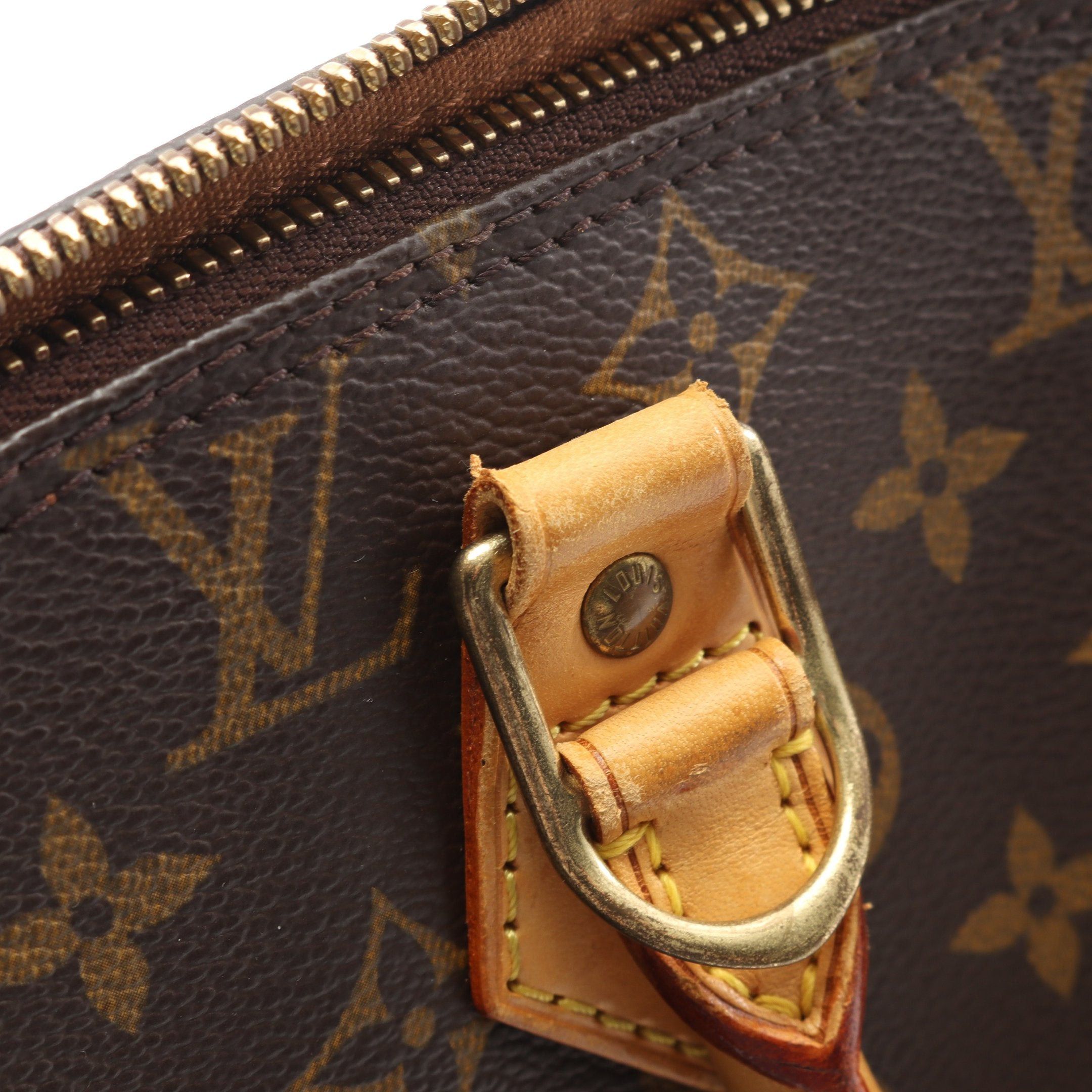 Louis Vuitton Louis Vuitton Alma Pm Monogram Handbag Leather Brown Size ONE SIZE - 10 Thumbnail