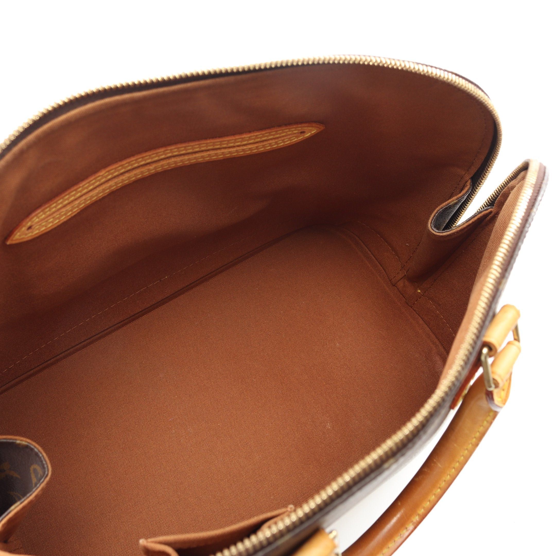 Louis Vuitton Louis Vuitton Alma Pm Monogram Handbag Leather Brown Size ONE SIZE - 3 Thumbnail