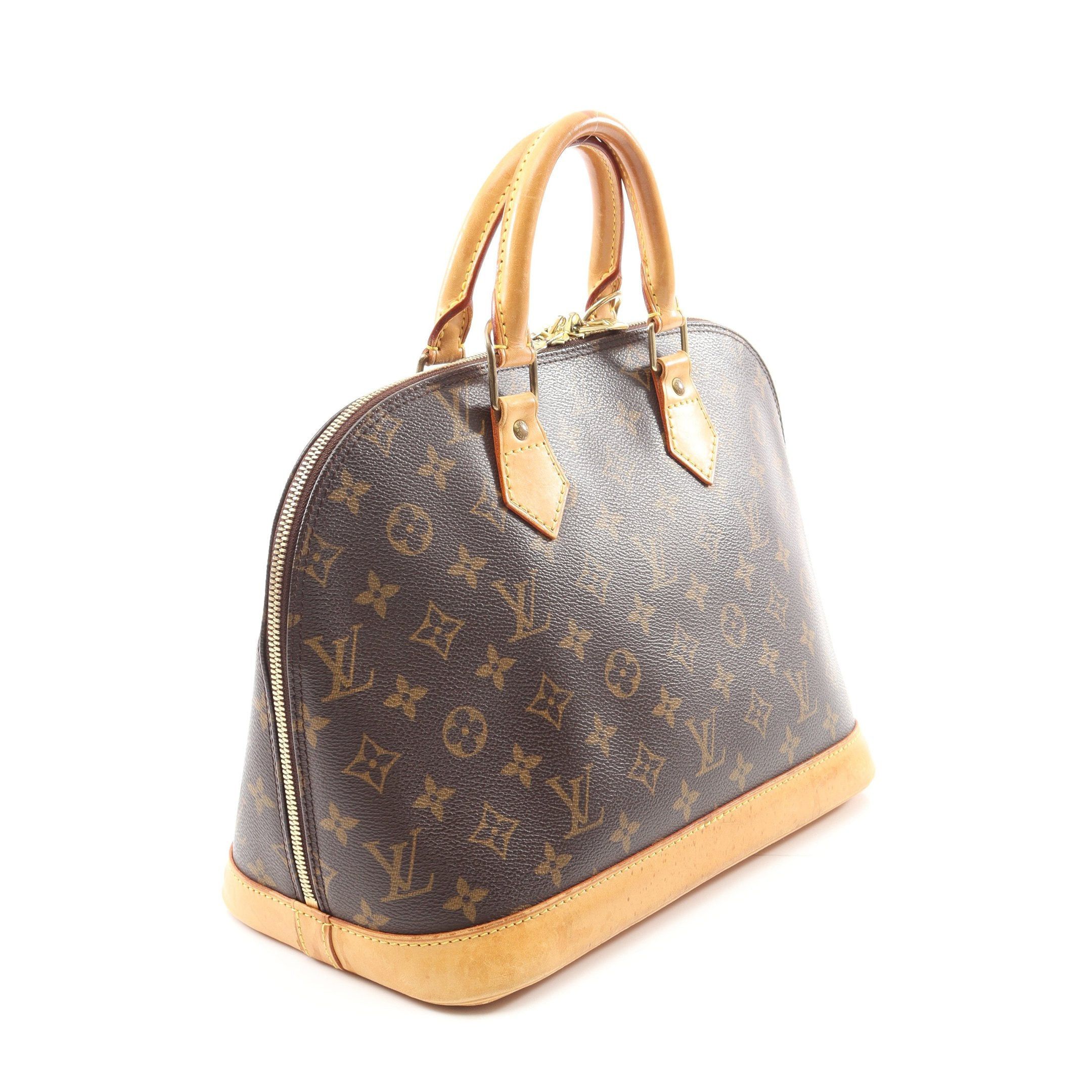 Louis Vuitton Louis Vuitton Alma Pm Monogram Handbag Leather Brown Size ONE SIZE - 2 Thumbnail