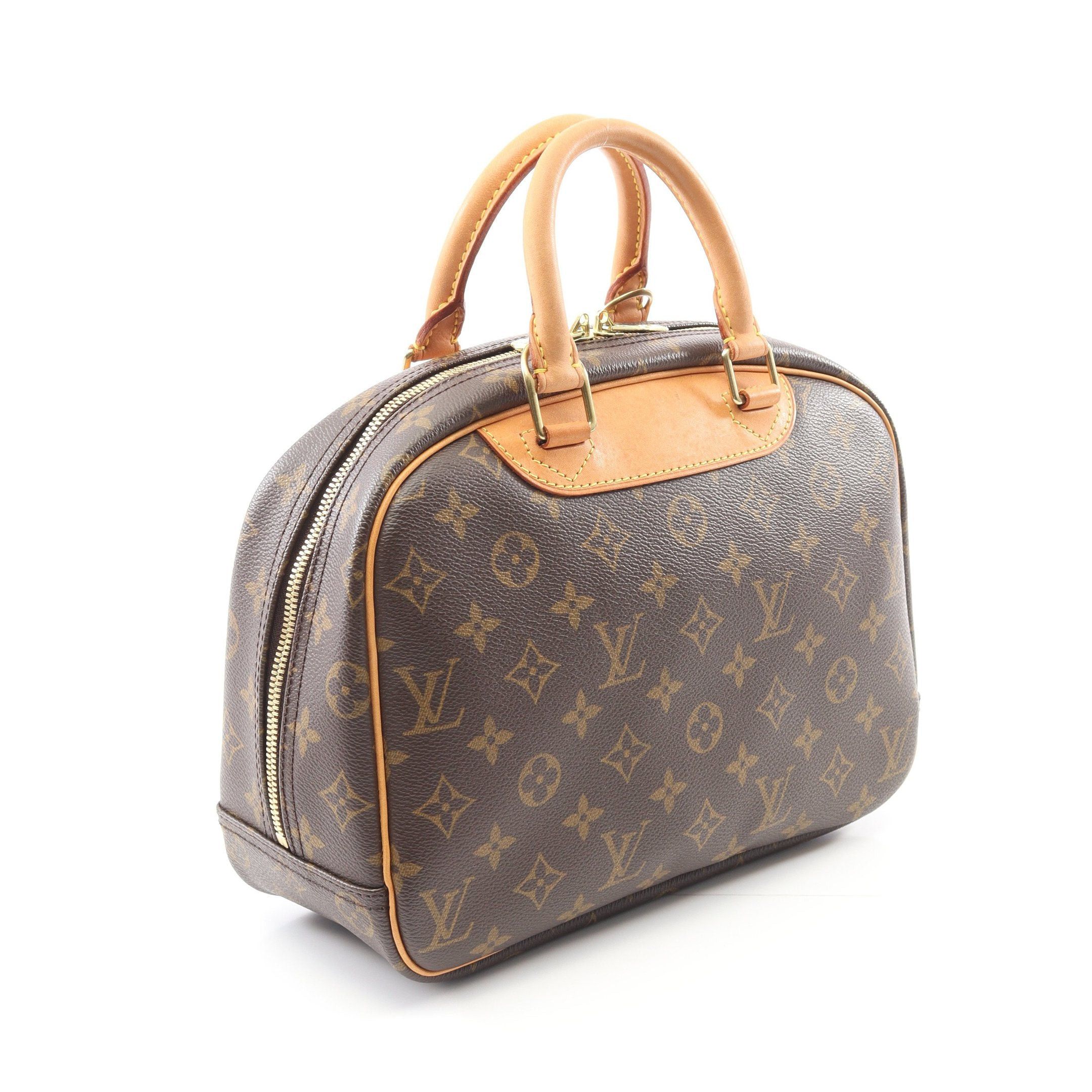 Louis Vuitton Louis Vuitton Trouville Monogram Handbag Leather Brown Size ONE SIZE - 2 Thumbnail