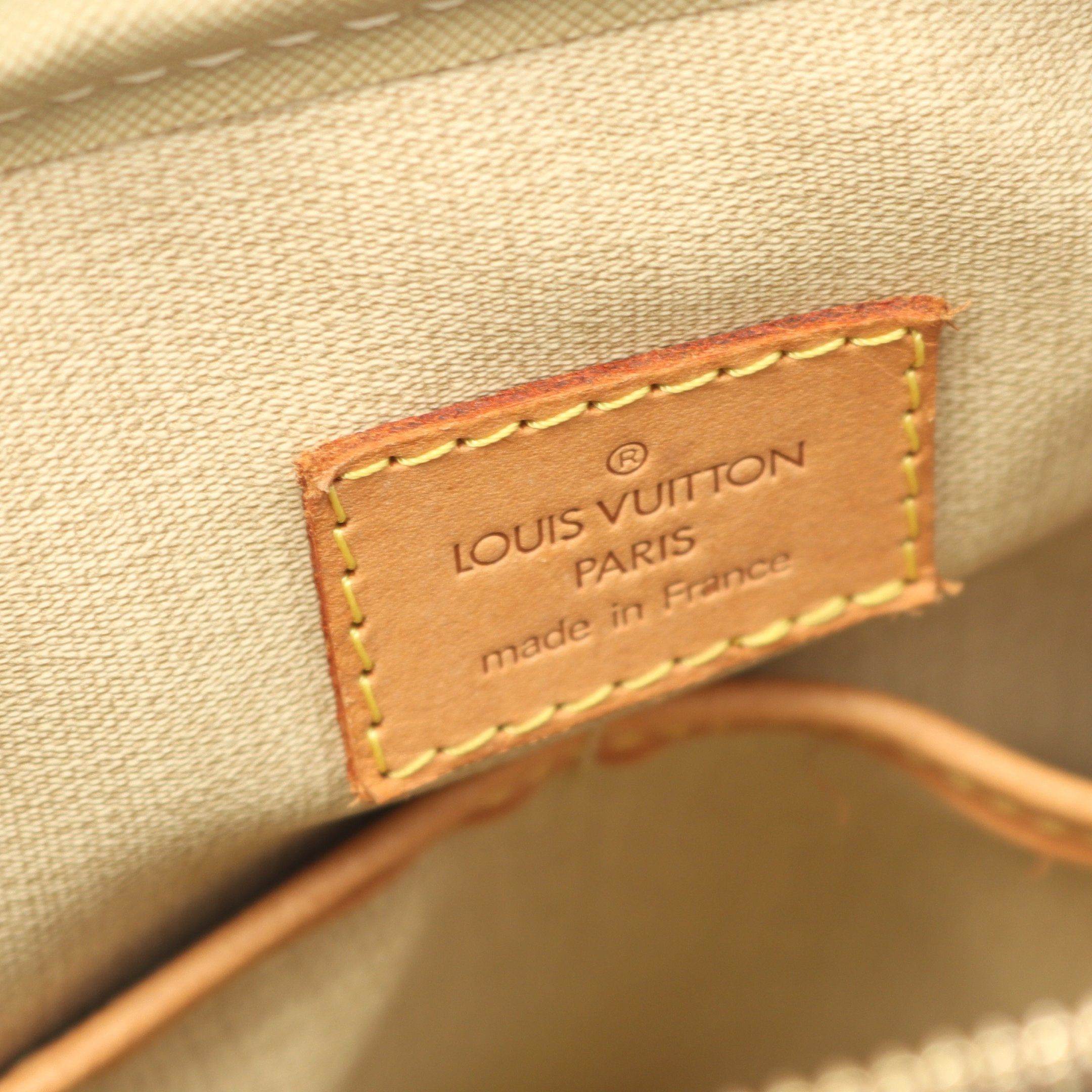Louis Vuitton Louis Vuitton Trouville Monogram Handbag Leather Brown Size ONE SIZE - 4 Thumbnail