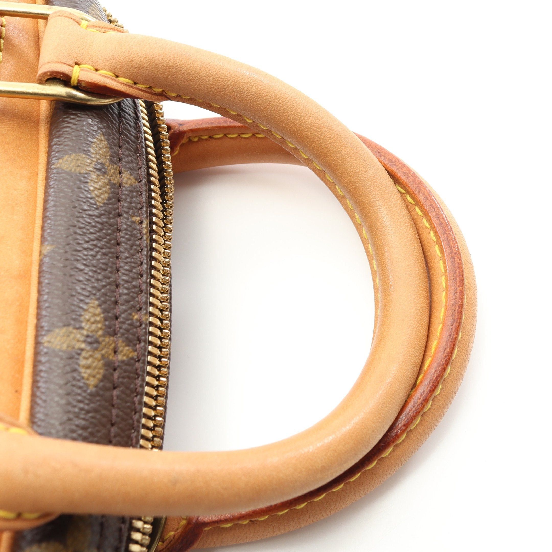 Louis Vuitton Louis Vuitton Trouville Monogram Handbag Leather Brown Size ONE SIZE - 9 Thumbnail
