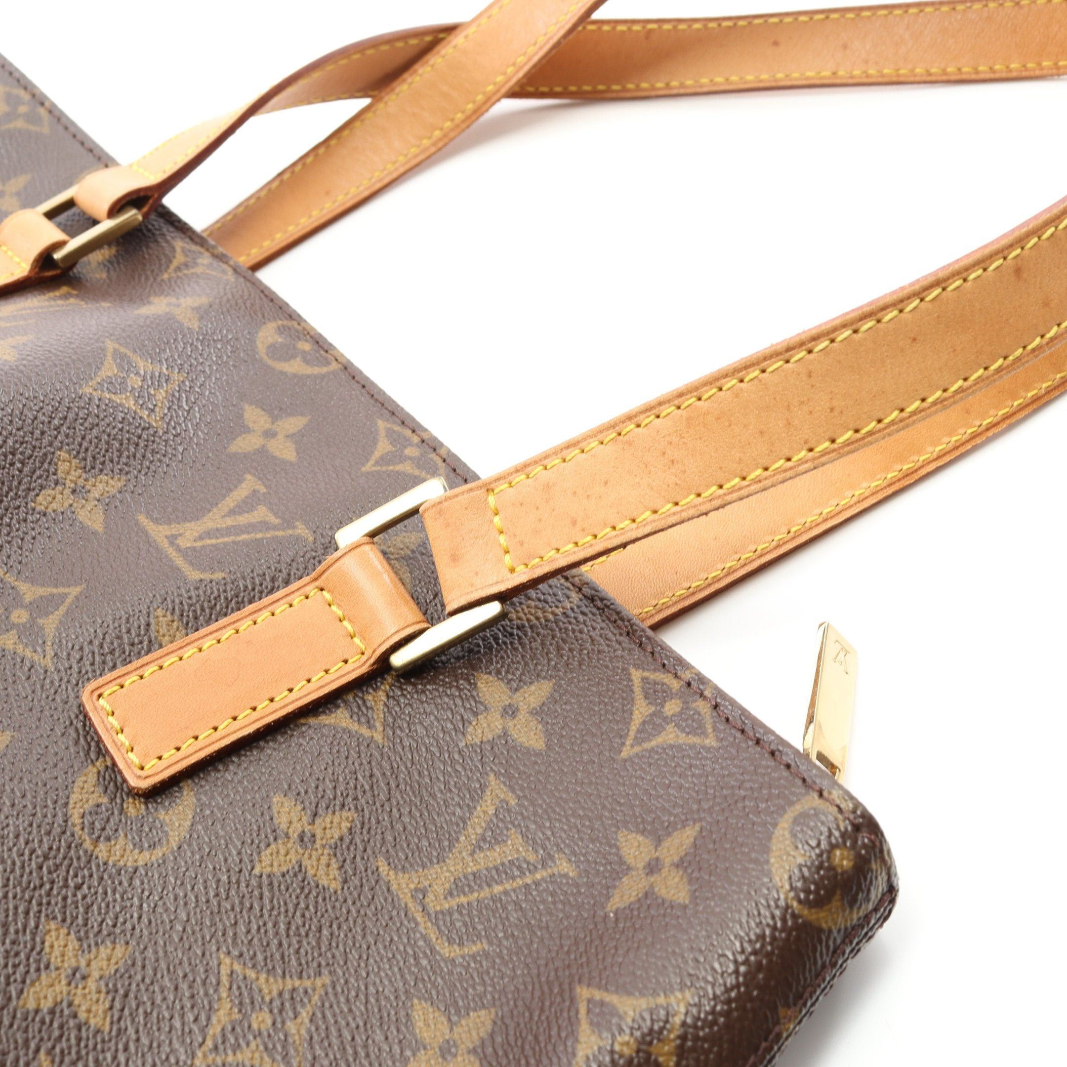 Louis Vuitton Louis Vuitton Cabas Piano Monogram Shoulder Bag Leather Brown Size ONE SIZE - 9 Thumbnail