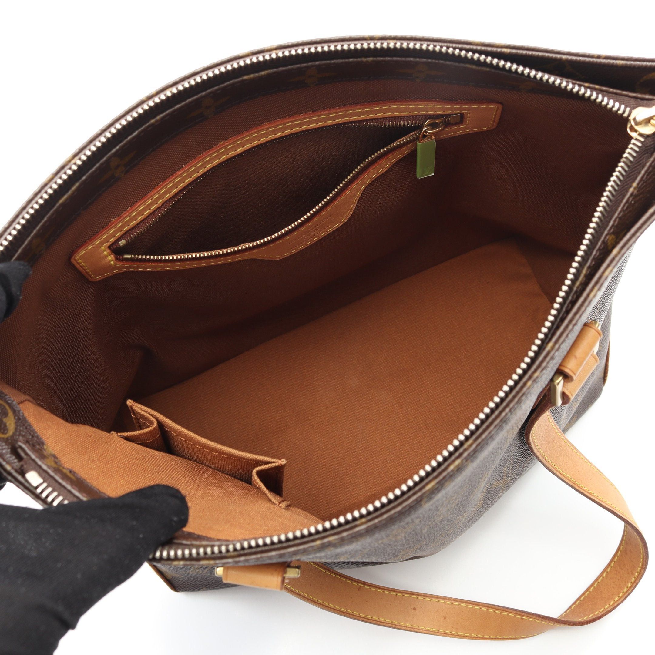 Louis Vuitton Louis Vuitton Cabas Piano Monogram Shoulder Bag Leather Brown Size ONE SIZE - 3 Thumbnail