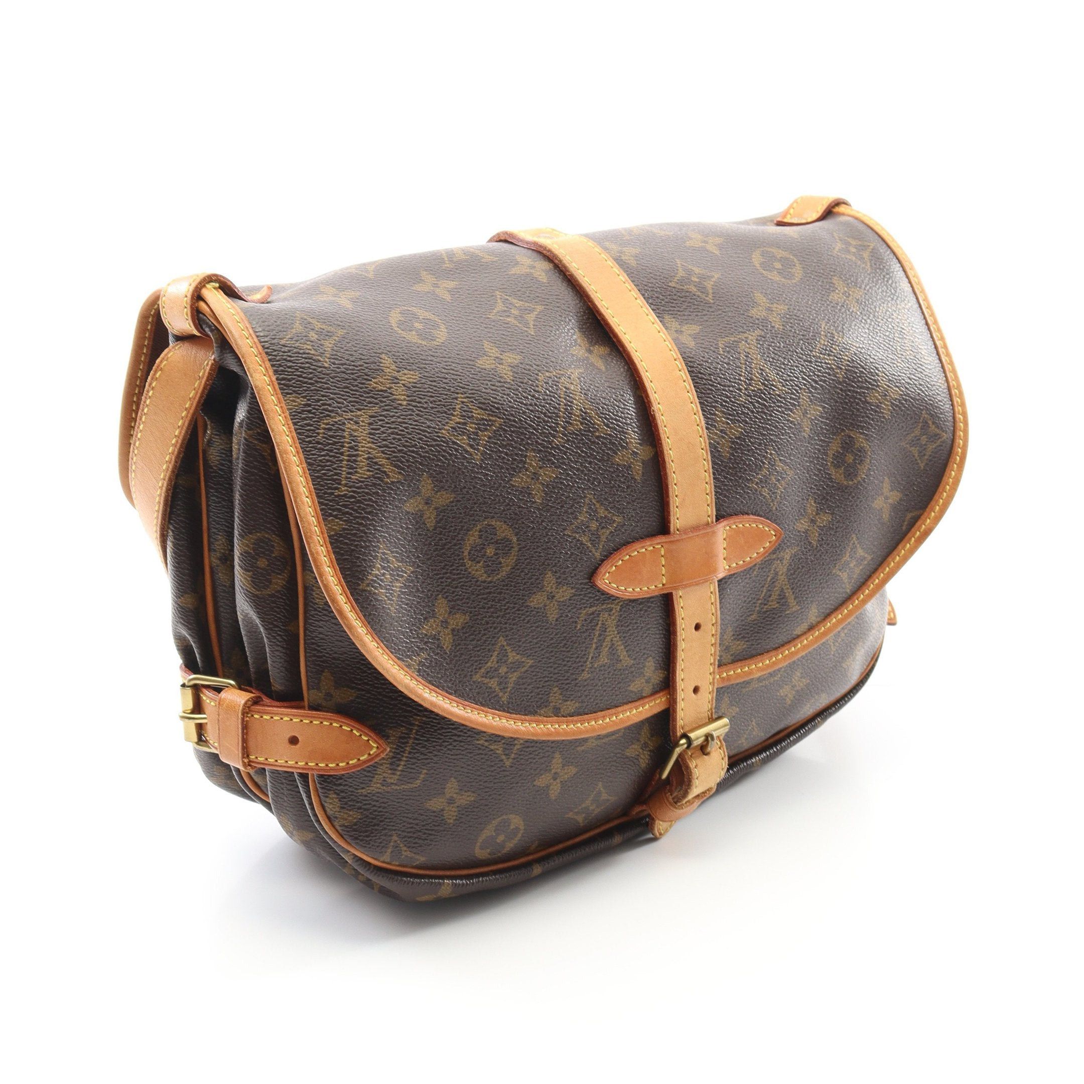 Louis Vuitton Louis Vuitton Saumur 30 Monogram Shoulder Bag Leather Brown Size ONE SIZE - 2 Thumbnail