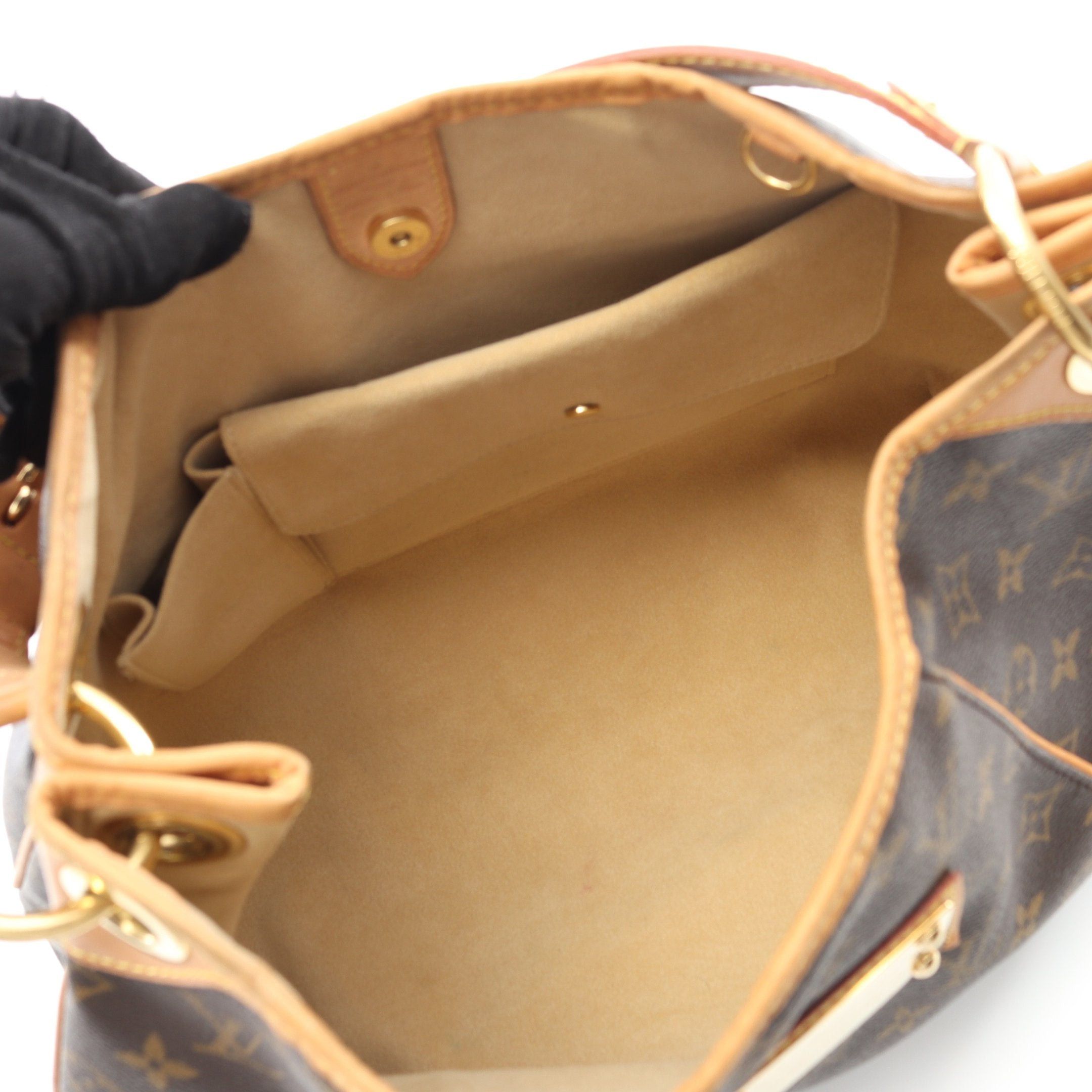 Louis Vuitton Louis Vuitton Galliera Pm Monogram One Shoulder Bag Leather Brown Size ONE SIZE - 3 Thumbnail