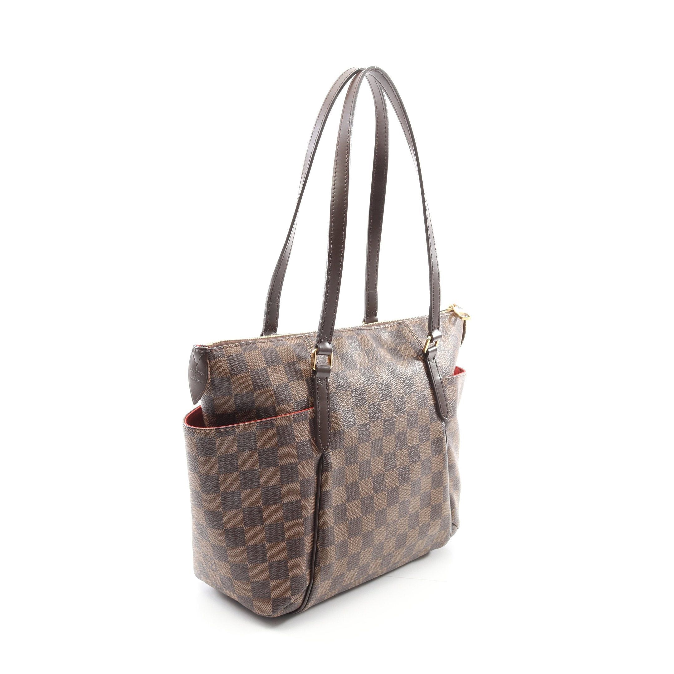 Louis Vuitton Louis Vuitton Totally Pm Damier Ebene Shoulder Bag Tote Leather Brown Size ONE SIZE - 2 Thumbnail