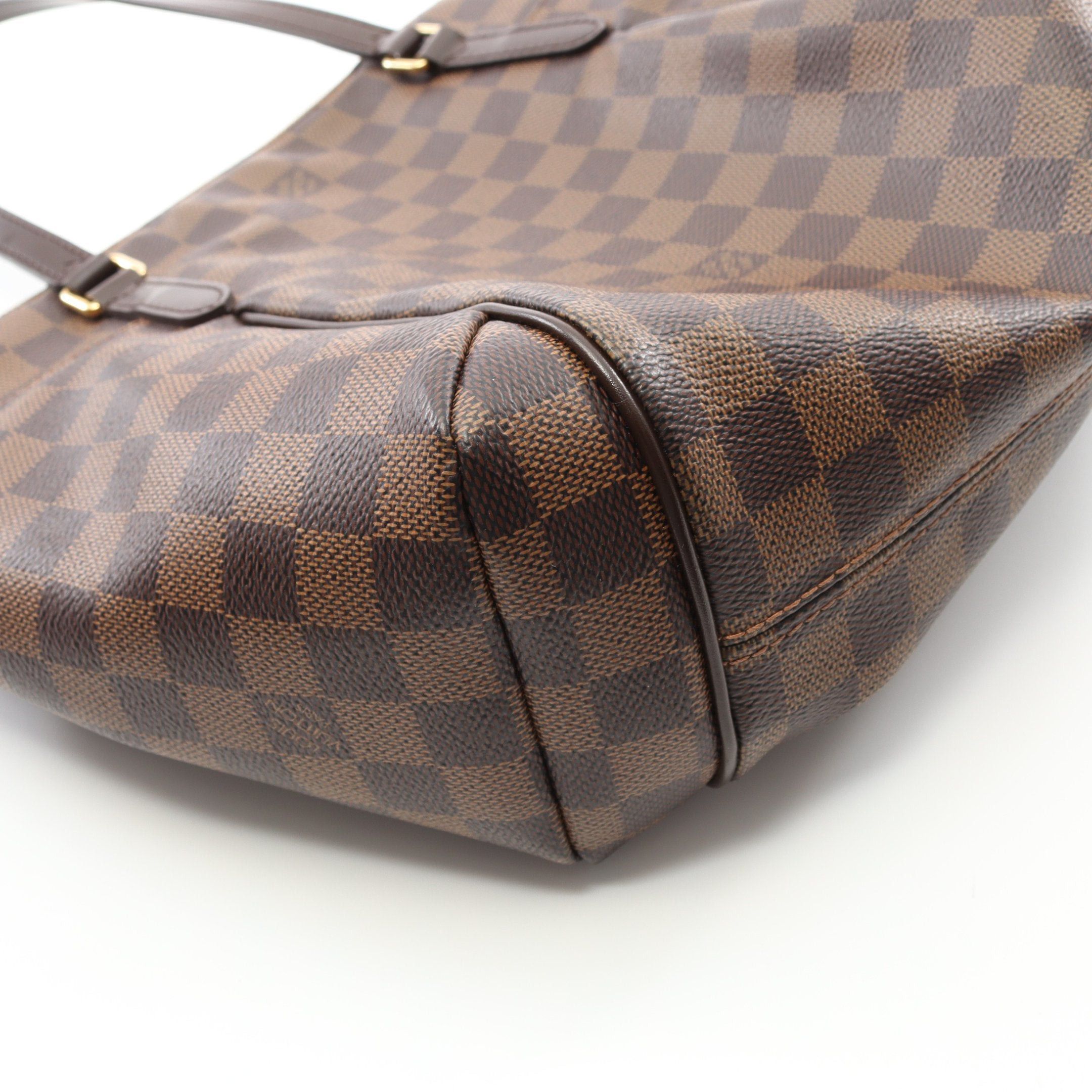Louis Vuitton Louis Vuitton Totally Pm Damier Ebene Shoulder Bag Tote Leather Brown Size ONE SIZE - 7 Thumbnail