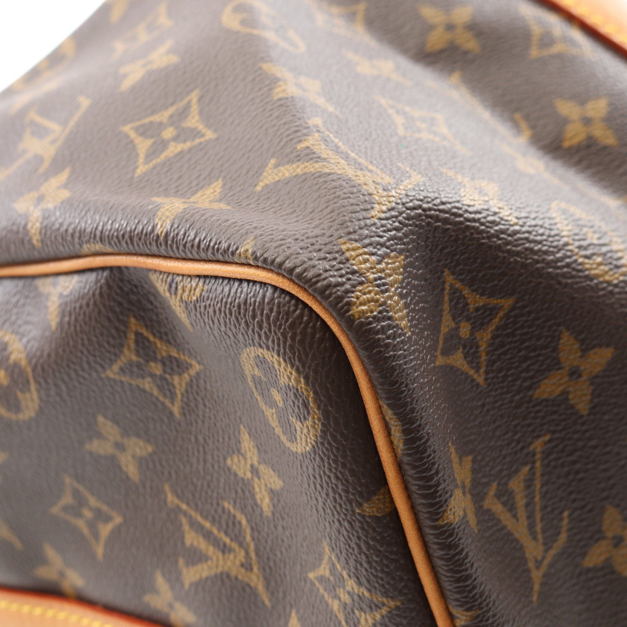 Louis Vuitton Louis Vuitton Keepall 45 Monogram Boston Bag Leather Brown Size ONE SIZE - 9 Thumbnail