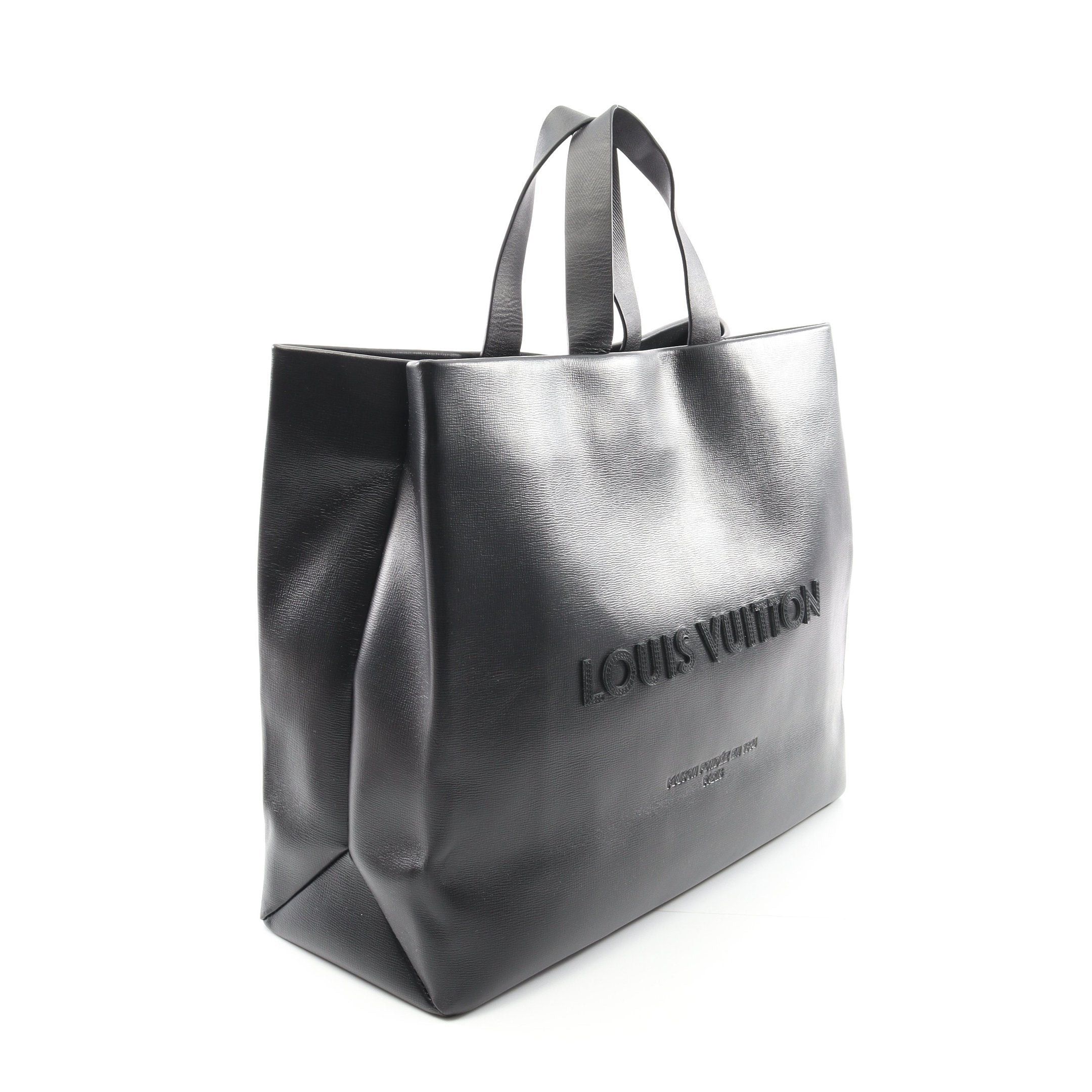 Louis Vuitton Louis Vuitton Shopper Tote Mm Handbag Bag Leather Black Size ONE SIZE - 2 Thumbnail