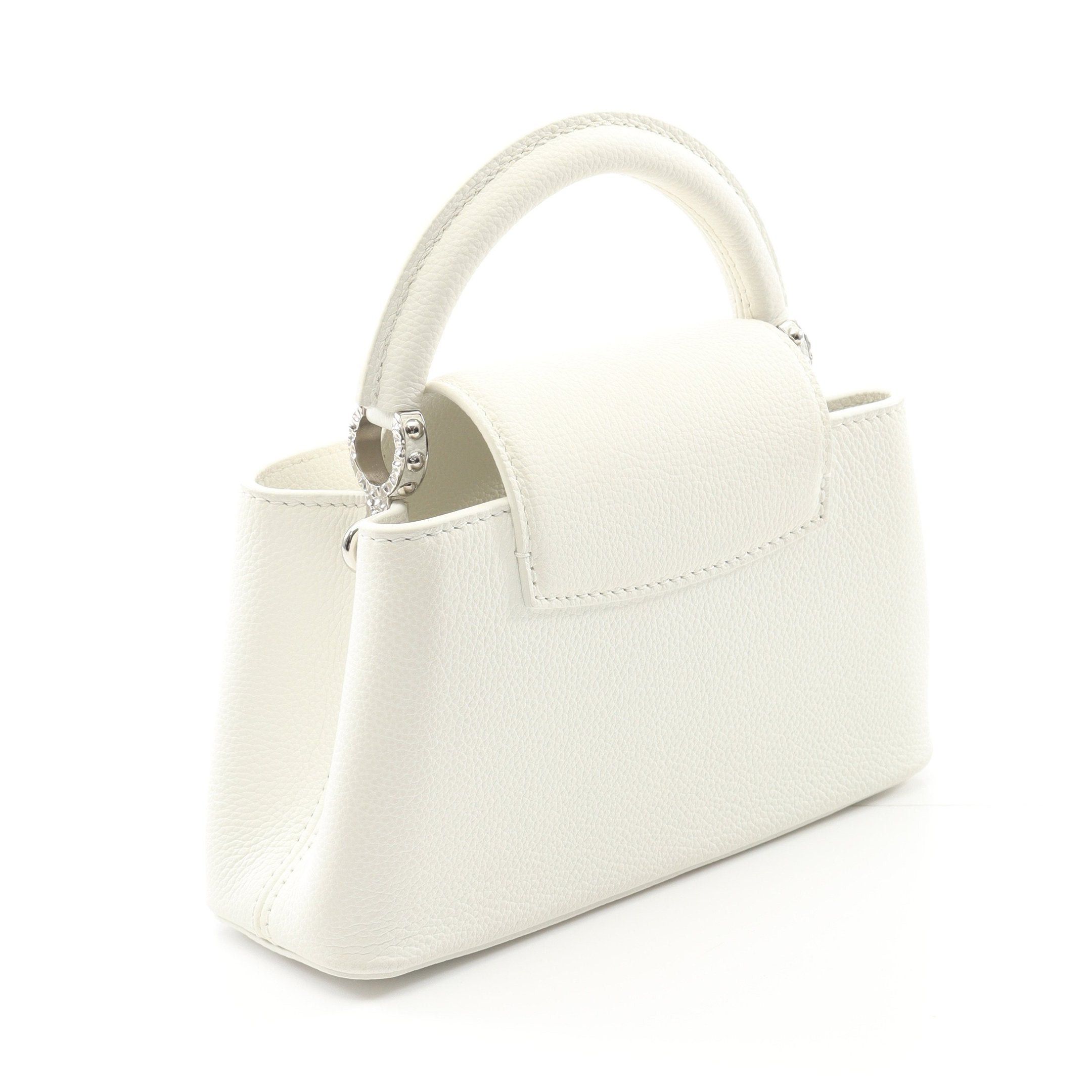 Louis Vuitton Louis Vuitton Capucines Ew Mini Handbag Leather White Size ONE SIZE - 2 Thumbnail