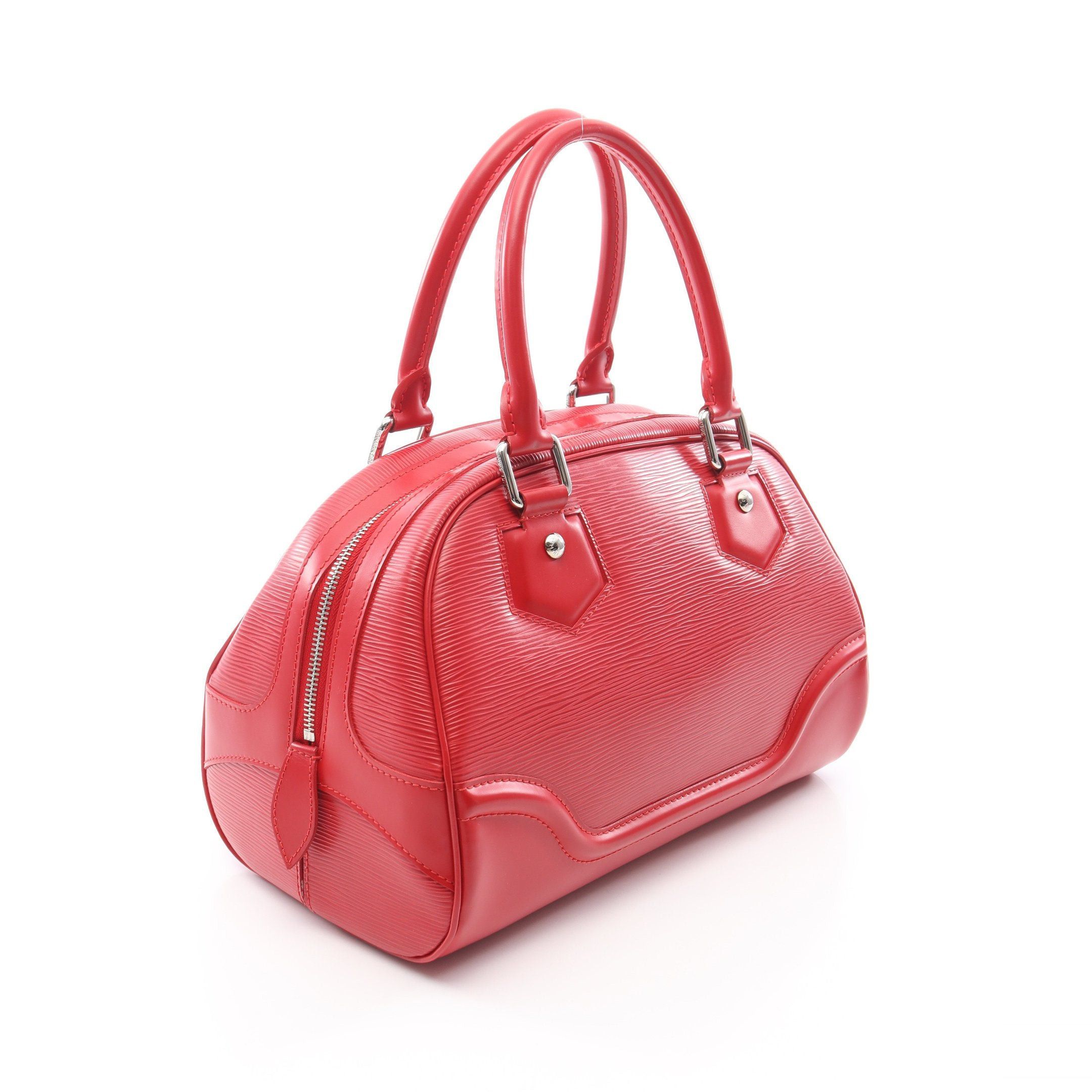 Louis Vuitton Louis Vuitton Bowling Montaigne Pm Epi Handbag Leather Red Size ONE SIZE - 2 Thumbnail