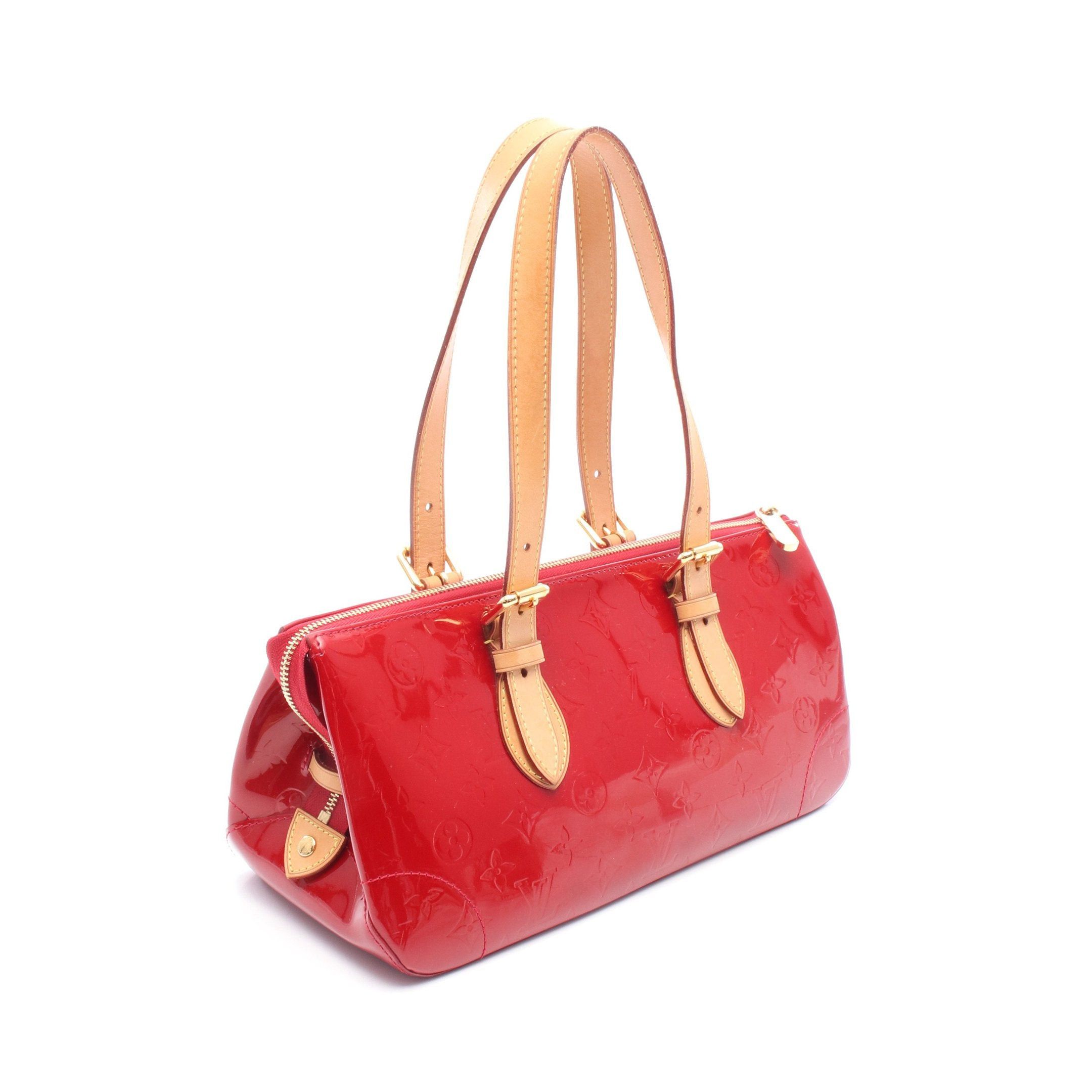 Louis Vuitton Louis Vuitton Rosewood Avenue Monogram Vernis Pomme D'Amour Shoulder Bag Leather Red Size ONE SIZE - 2 Thumbnail