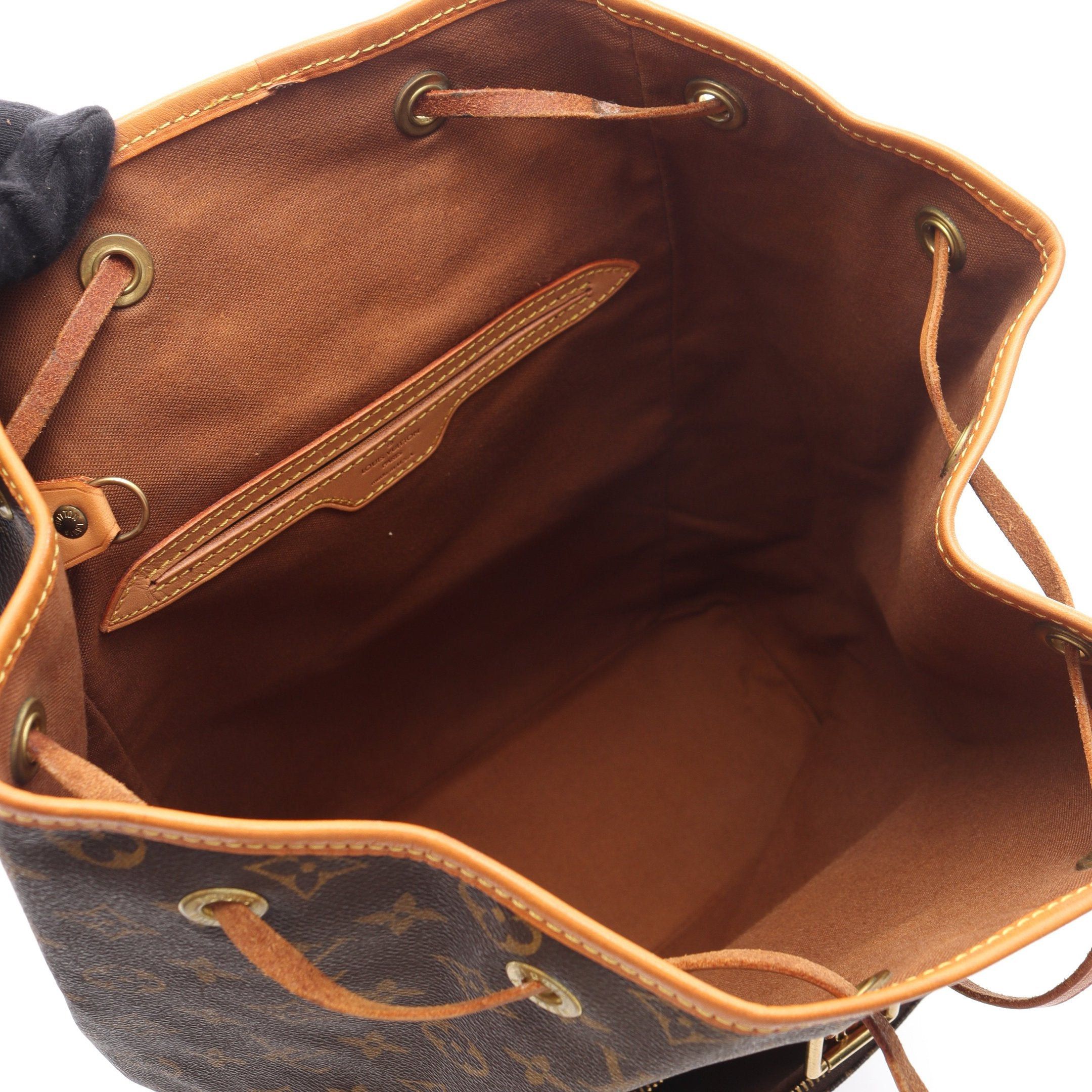 Louis Vuitton Louis Vuitton Montsouris Gm Monogram Backpack Rucksack Leather Brown Size ONE SIZE - 3 Thumbnail