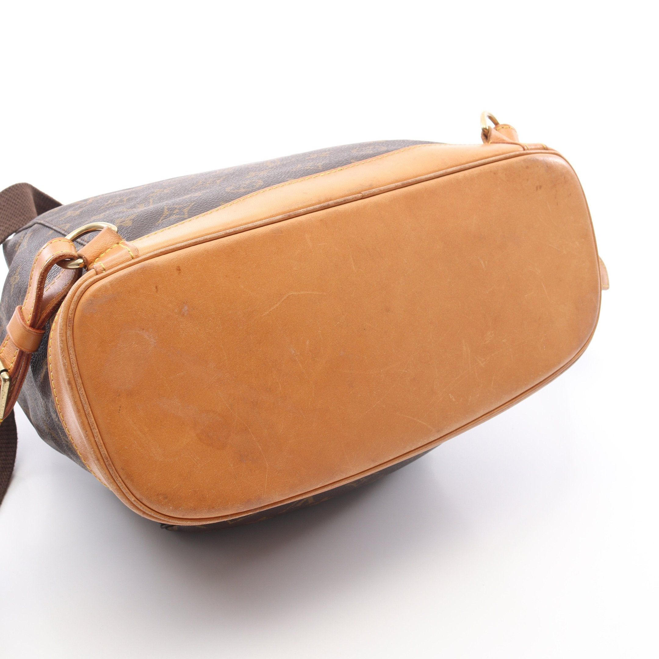 Louis Vuitton Louis Vuitton Montsouris Gm Monogram Backpack Rucksack Leather Brown Size ONE SIZE - 7 Thumbnail