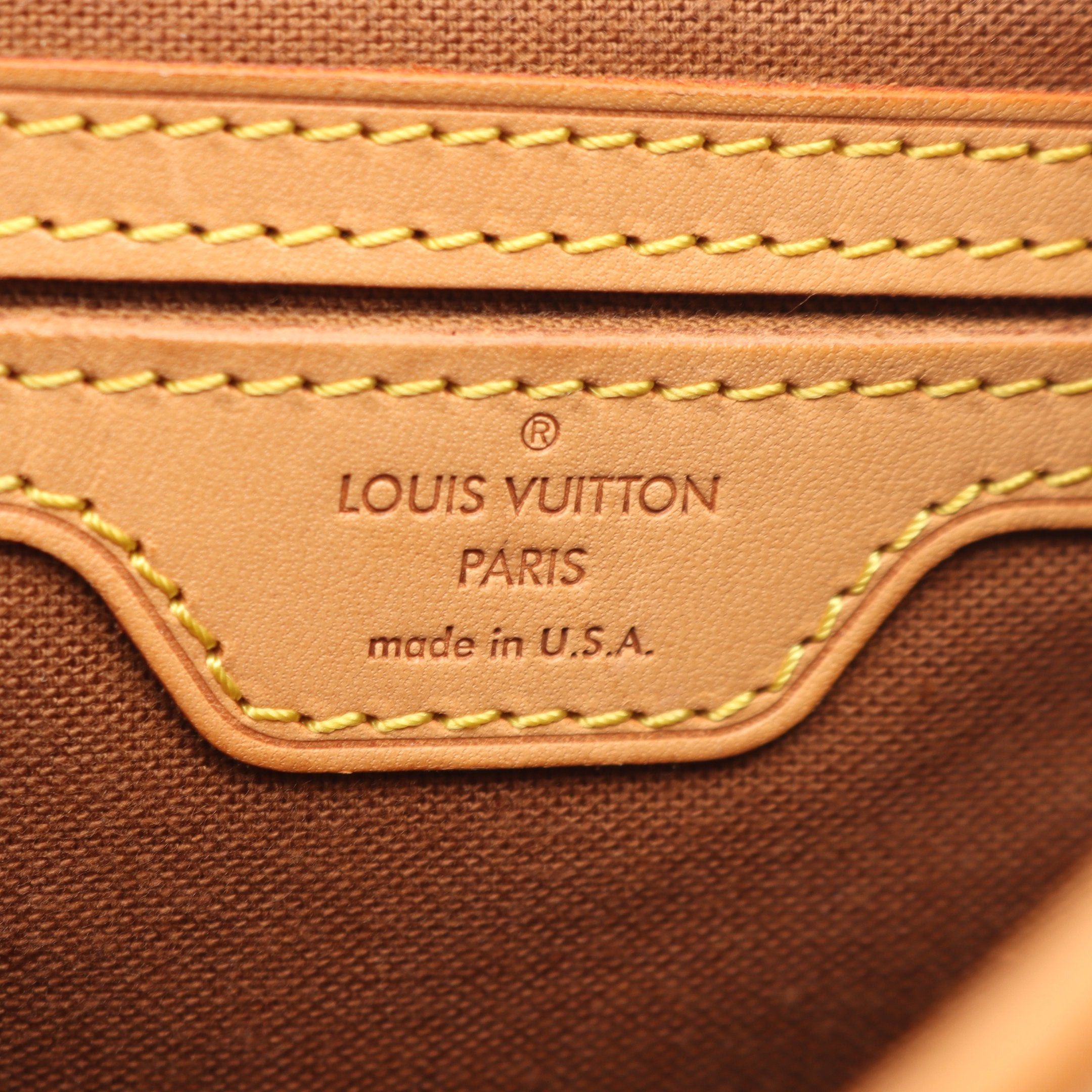 Louis Vuitton Louis Vuitton Montsouris Gm Monogram Backpack Rucksack Leather Brown Size ONE SIZE - 4 Thumbnail