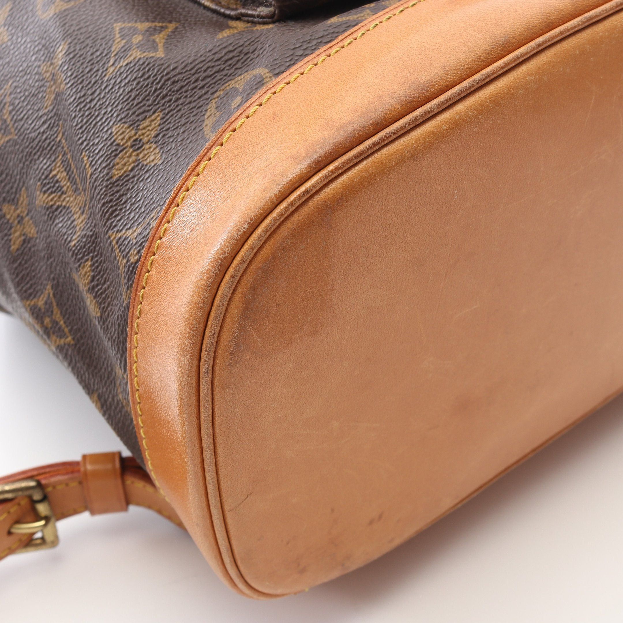 Louis Vuitton Louis Vuitton Montsouris Gm Monogram Backpack Rucksack Leather Brown Size ONE SIZE - 9 Thumbnail