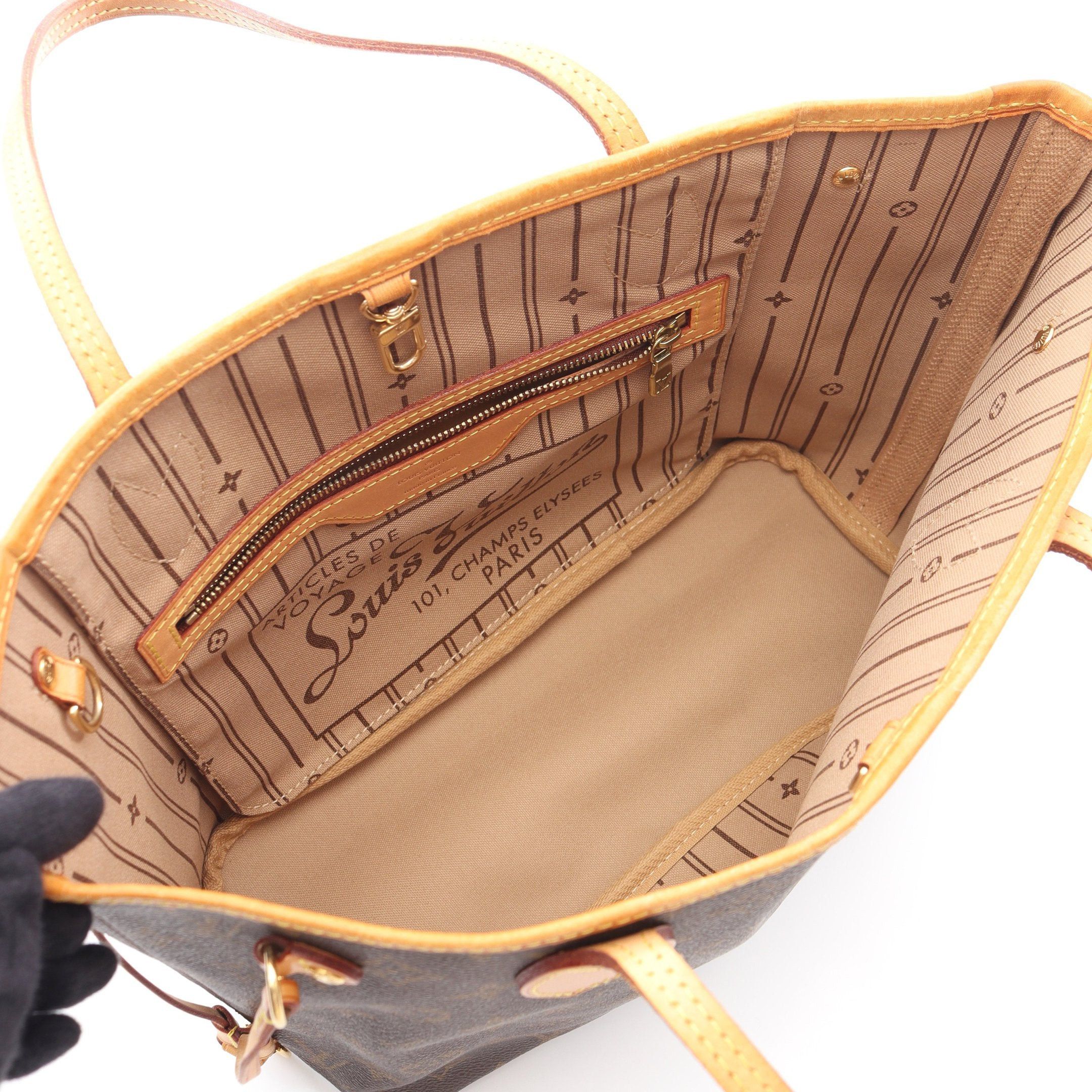 Louis Vuitton Louis Vuitton Neverfull Pm Monogram Handbag Tote Bag Leather Brown Size ONE SIZE - 3 Thumbnail