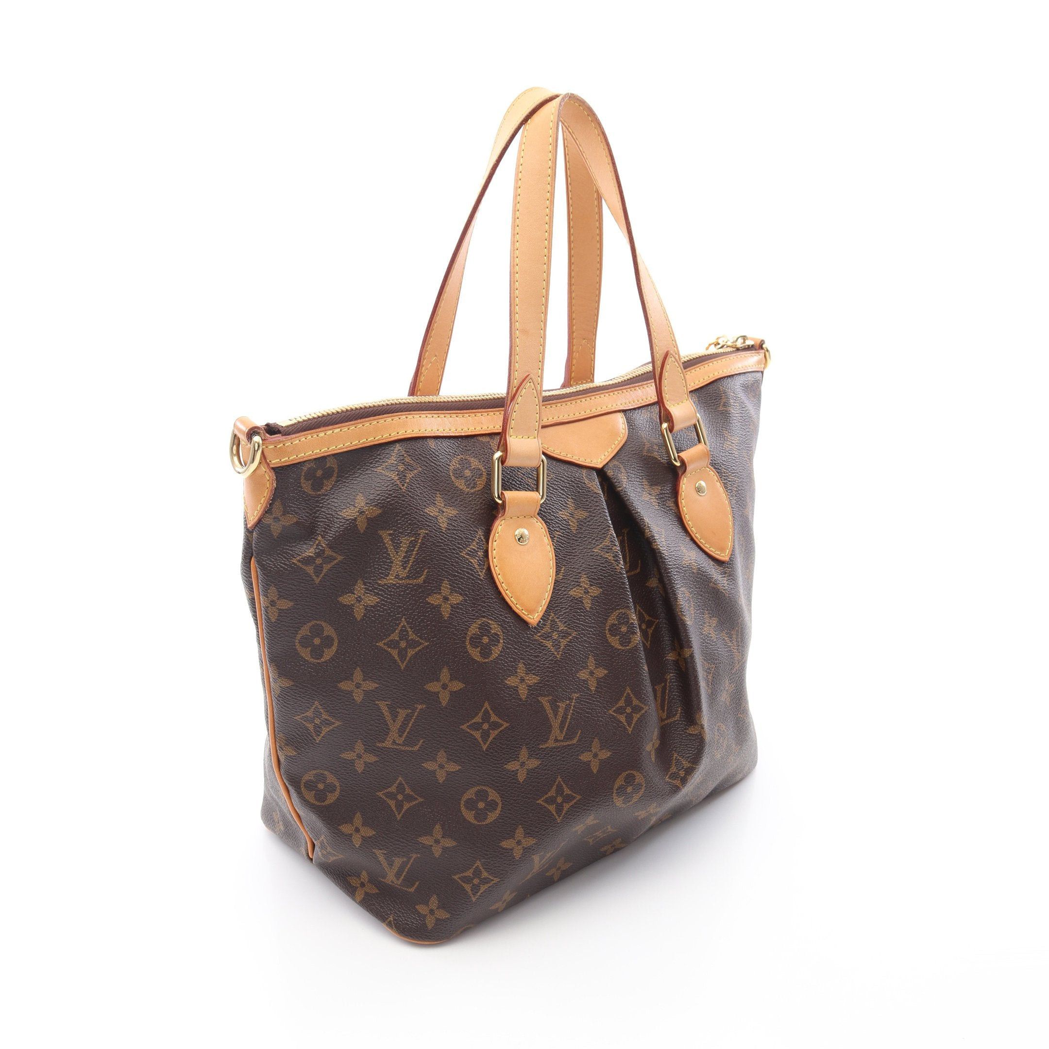 Louis Vuitton Louis Vuitton Palermo Pm Monogram Handbag Leather Brown Size ONE SIZE - 2 Thumbnail
