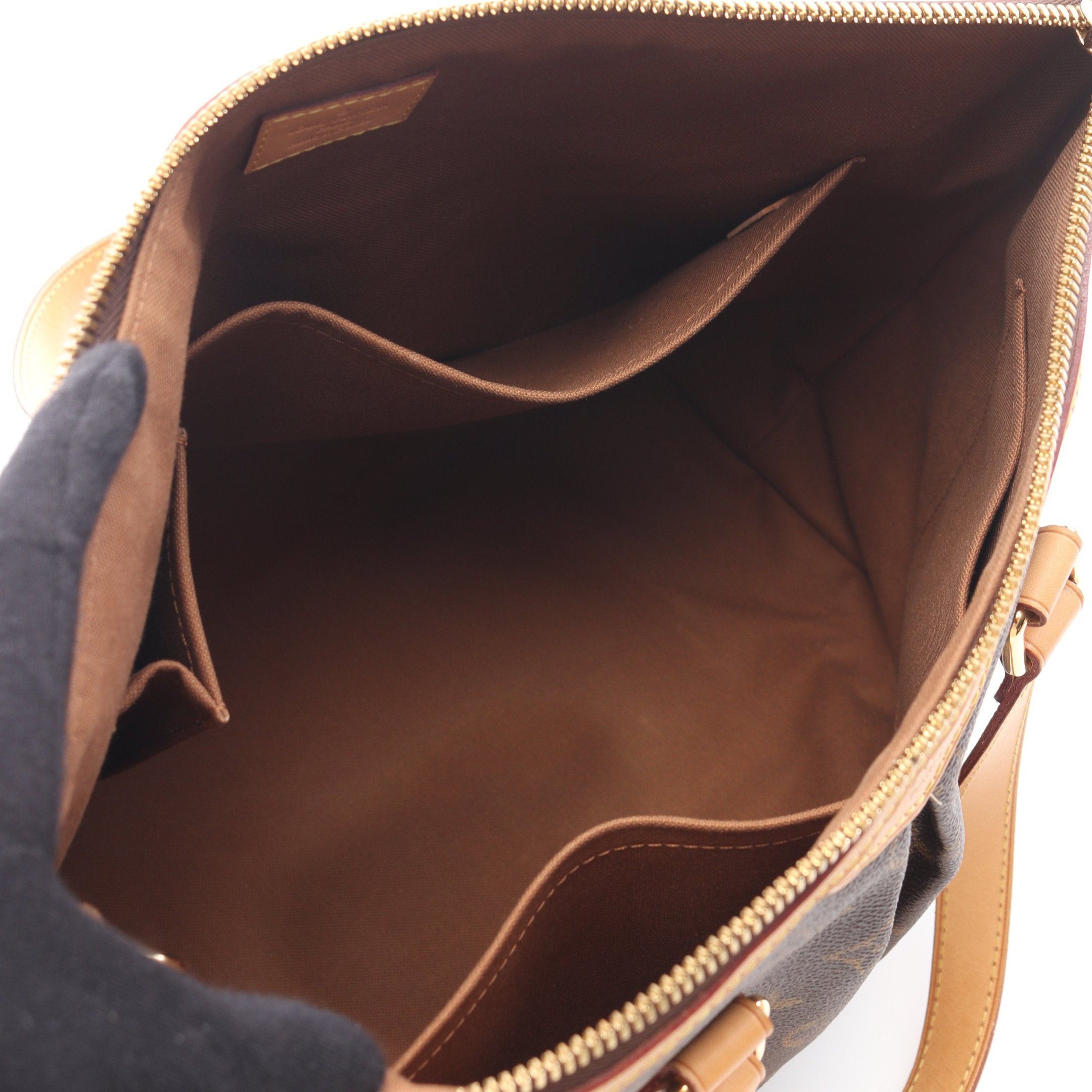 Louis Vuitton Louis Vuitton Palermo Pm Monogram Handbag Leather Brown Size ONE SIZE - 3 Thumbnail