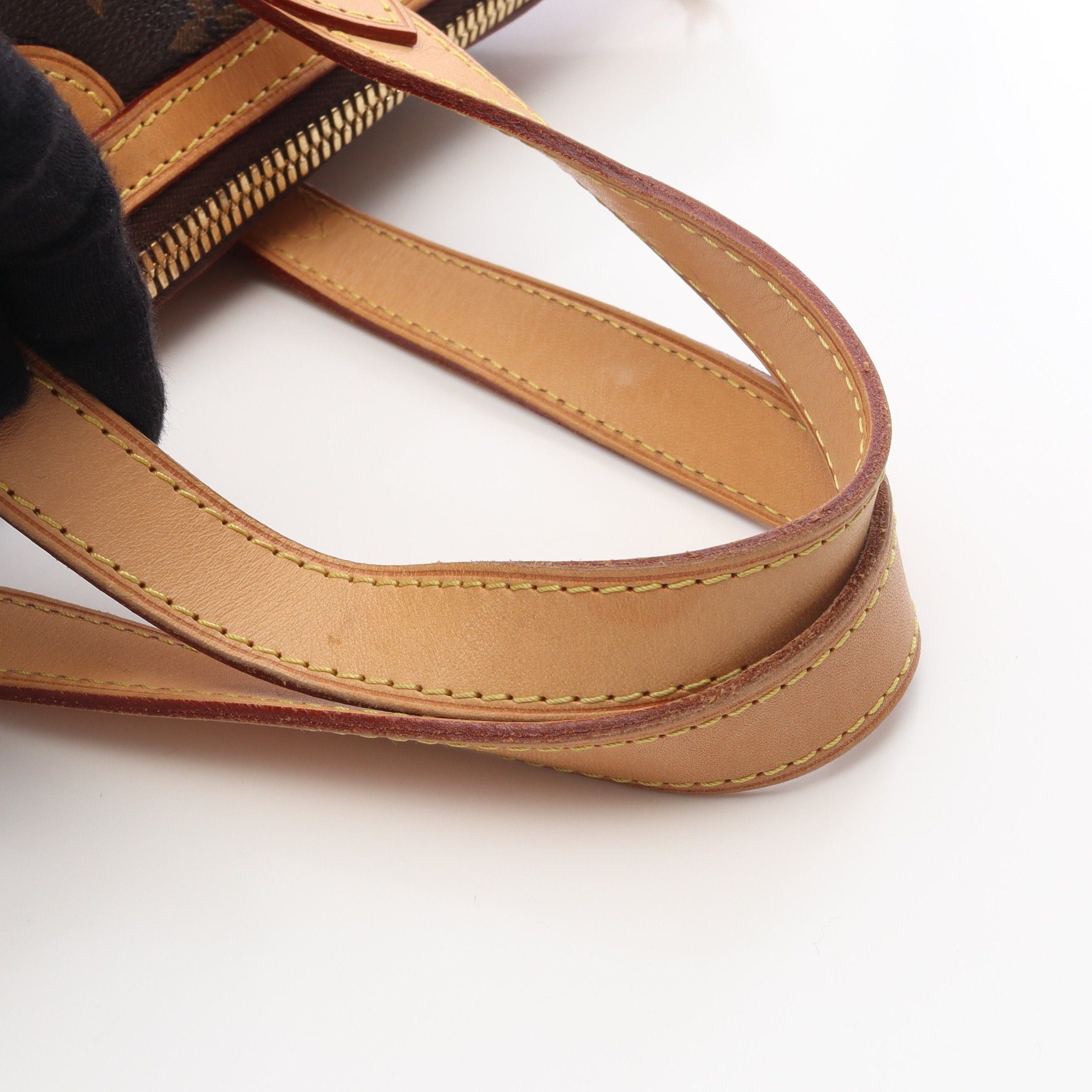 Louis Vuitton Louis Vuitton Palermo Pm Monogram Handbag Leather Brown Size ONE SIZE - 8 Thumbnail