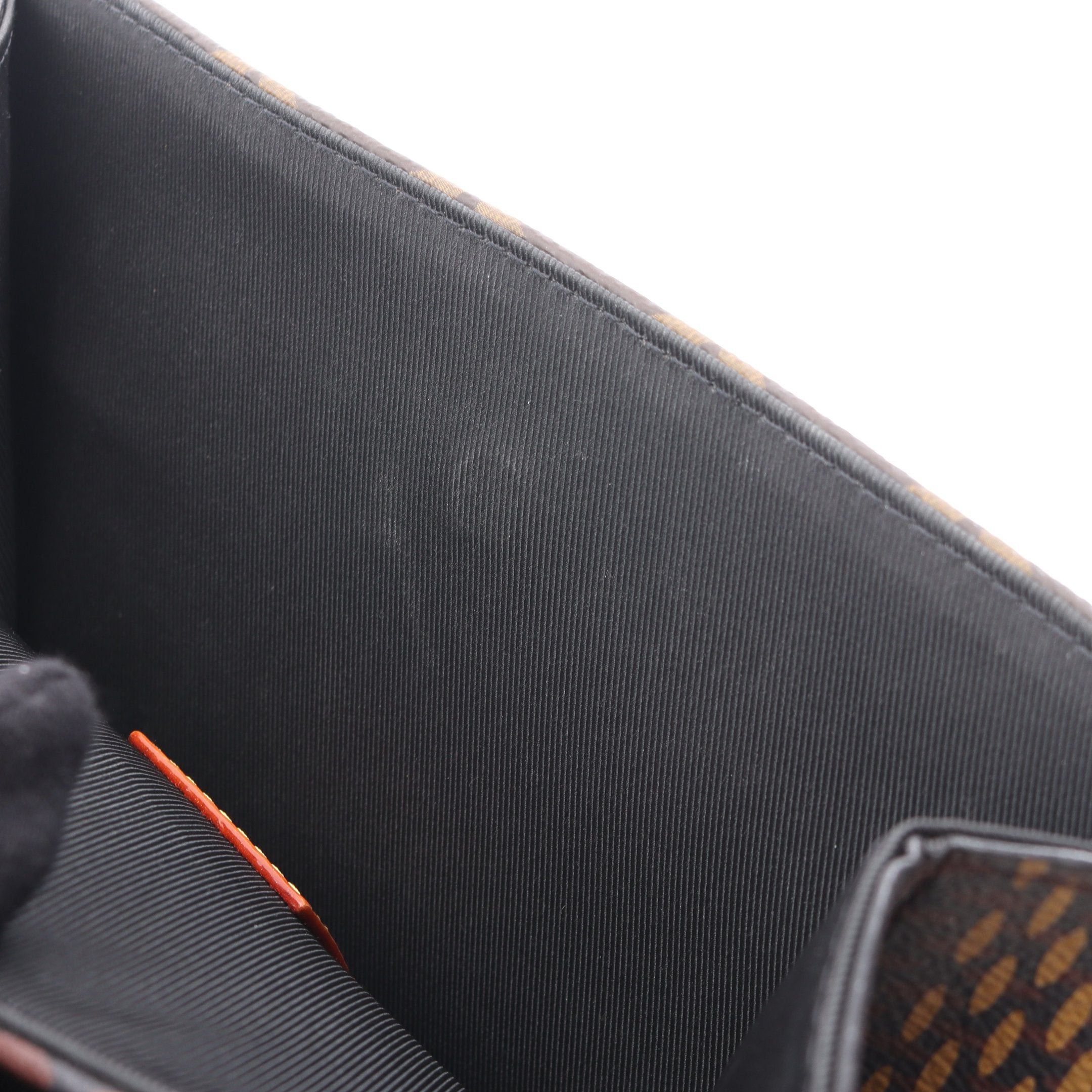 Louis Vuitton Louis Vuitton Louis Vuitton * Nigo Mini Tote Lv Squared Damier Ebene Giant Monogram Handbag Bag Leather Brown Size ONE SIZE - 9 Thumbnail