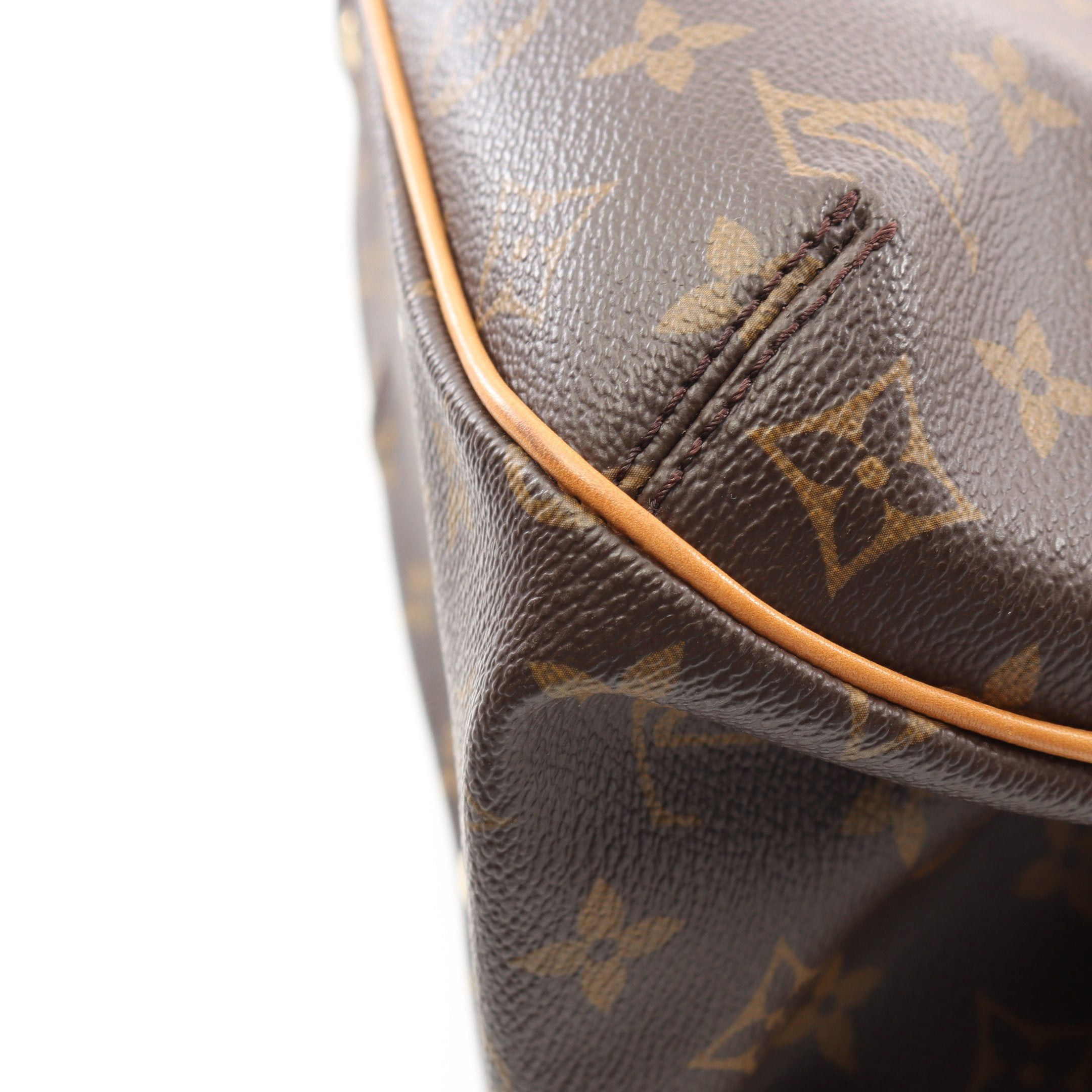 Louis Vuitton Louis Vuitton Greet Monogram Handbag Leather Brown Size ONE SIZE - 7 Thumbnail