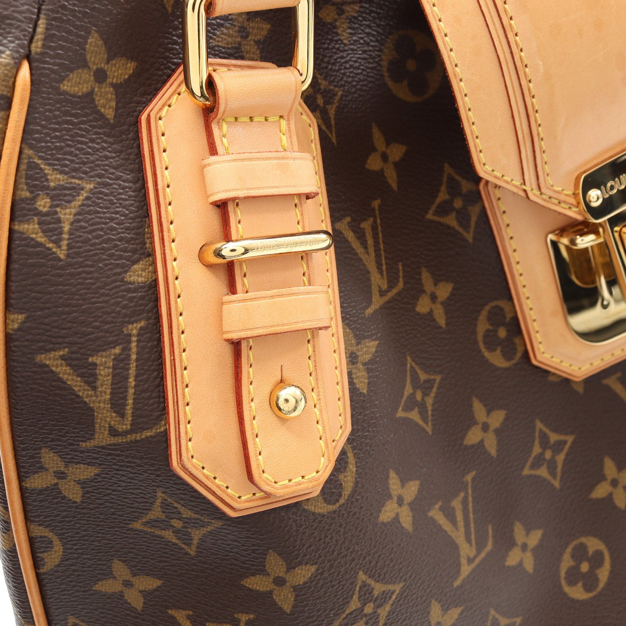 Louis Vuitton Louis Vuitton Greet Monogram Handbag Leather Brown Size ONE SIZE - 9 Thumbnail