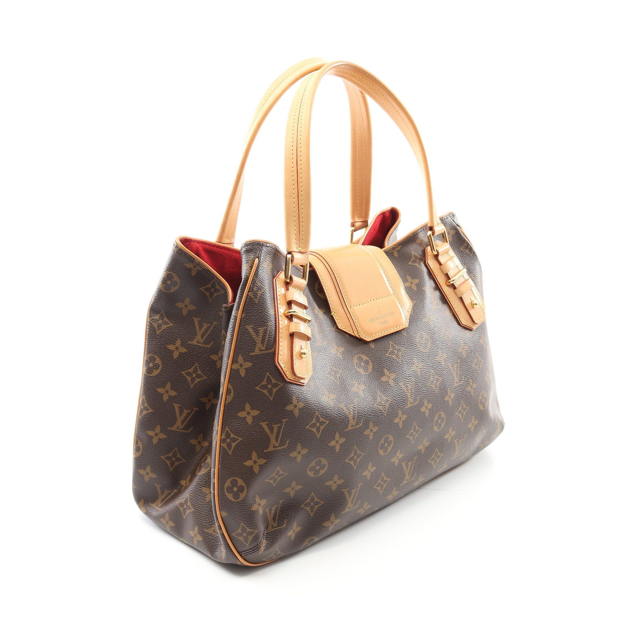 Louis Vuitton Louis Vuitton Greet Monogram Handbag Leather Brown Size ONE SIZE - 2 Thumbnail