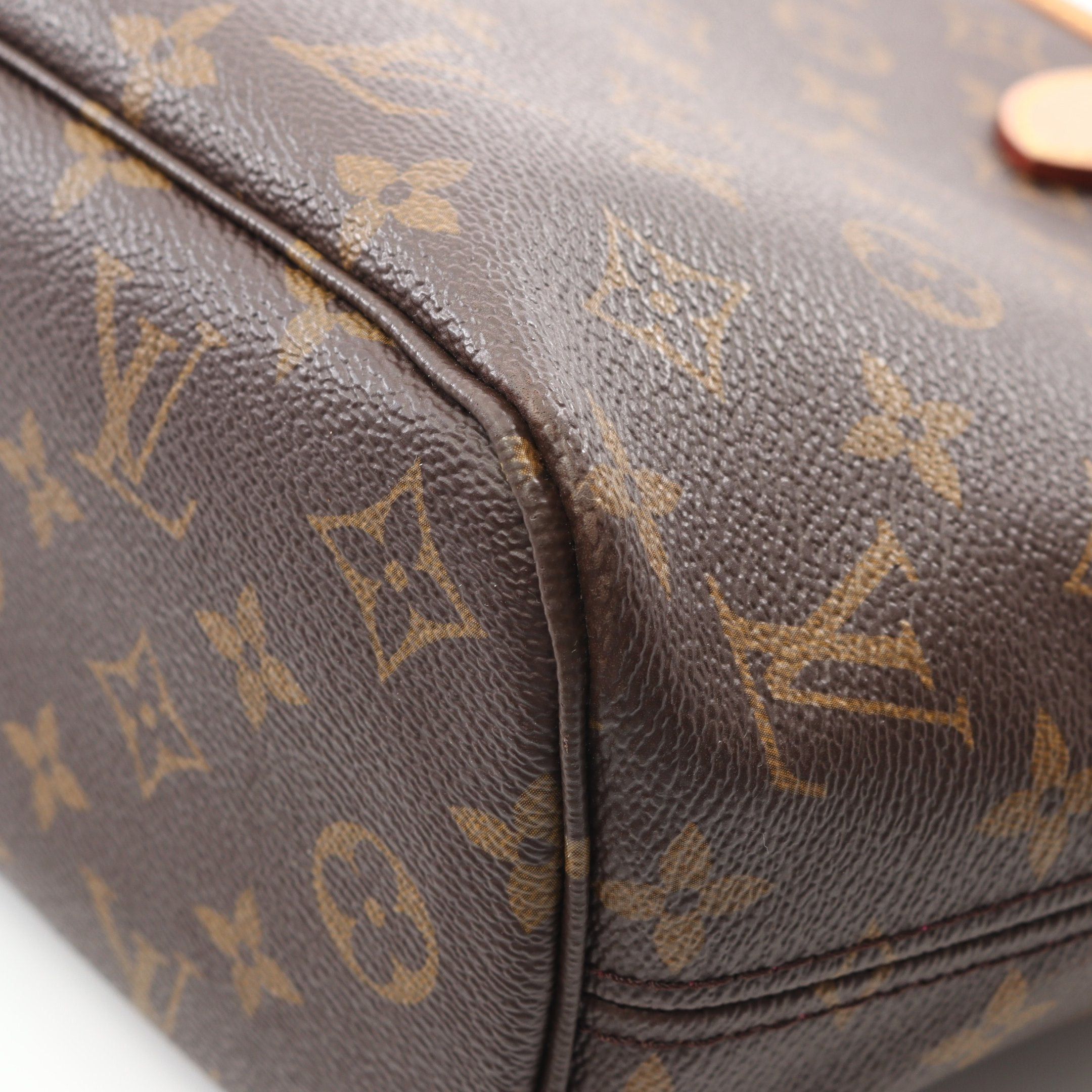 Louis Vuitton Louis Vuitton Neverfull Pm Monogram Pivoine Handbag Tote Bag Leather Brown Size ONE SIZE - 7 Thumbnail