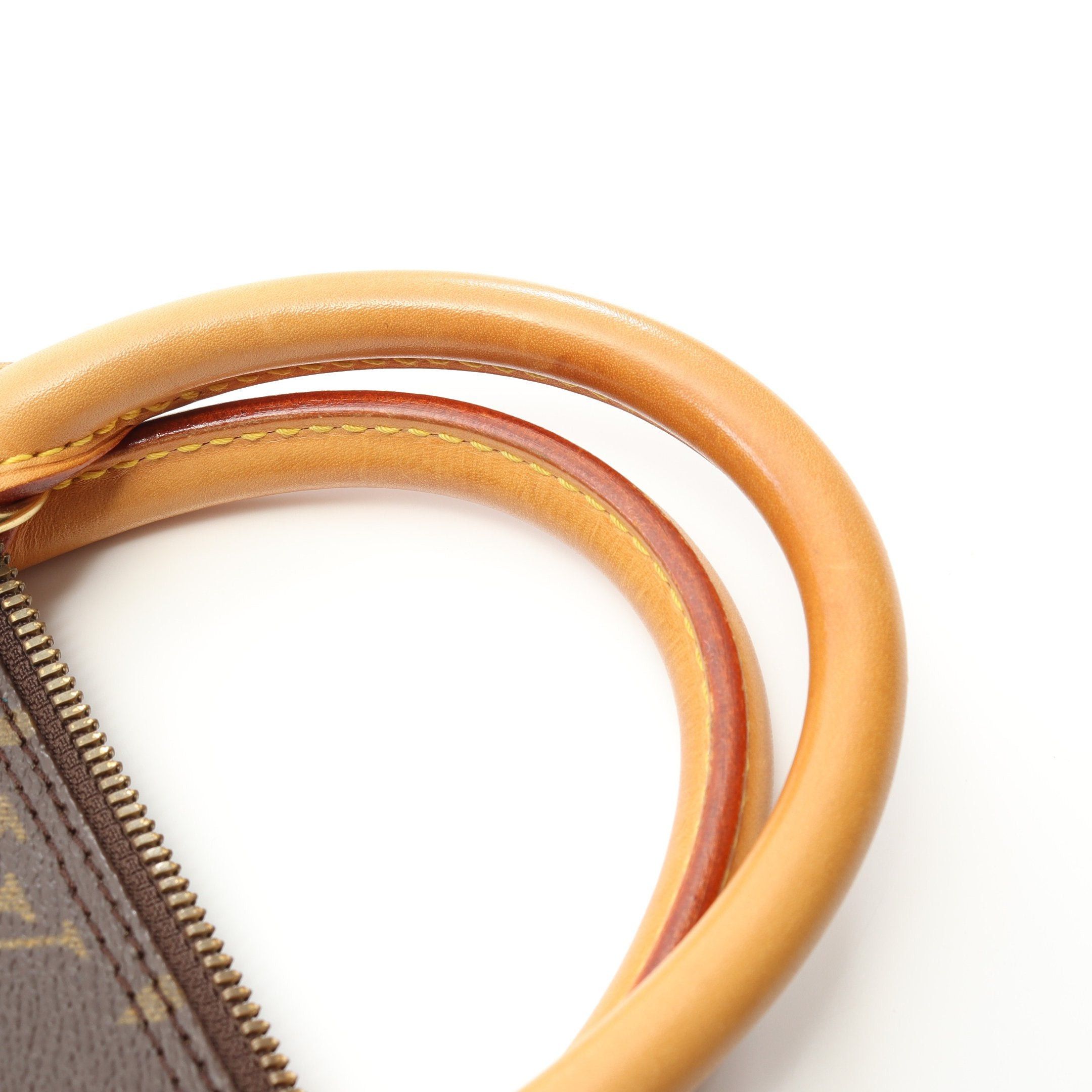 Louis Vuitton Louis Vuitton Alma Pm Monogram Handbag Leather Brown Size ONE SIZE - 8 Thumbnail